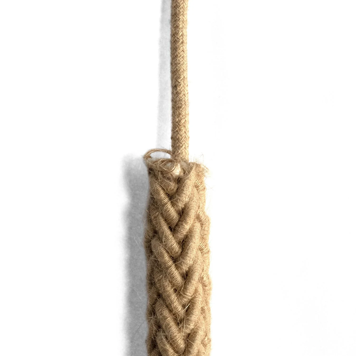 2XL jute twisted rope cable, 2x0.75 electrical cable. 24 mm diameter - Image 3