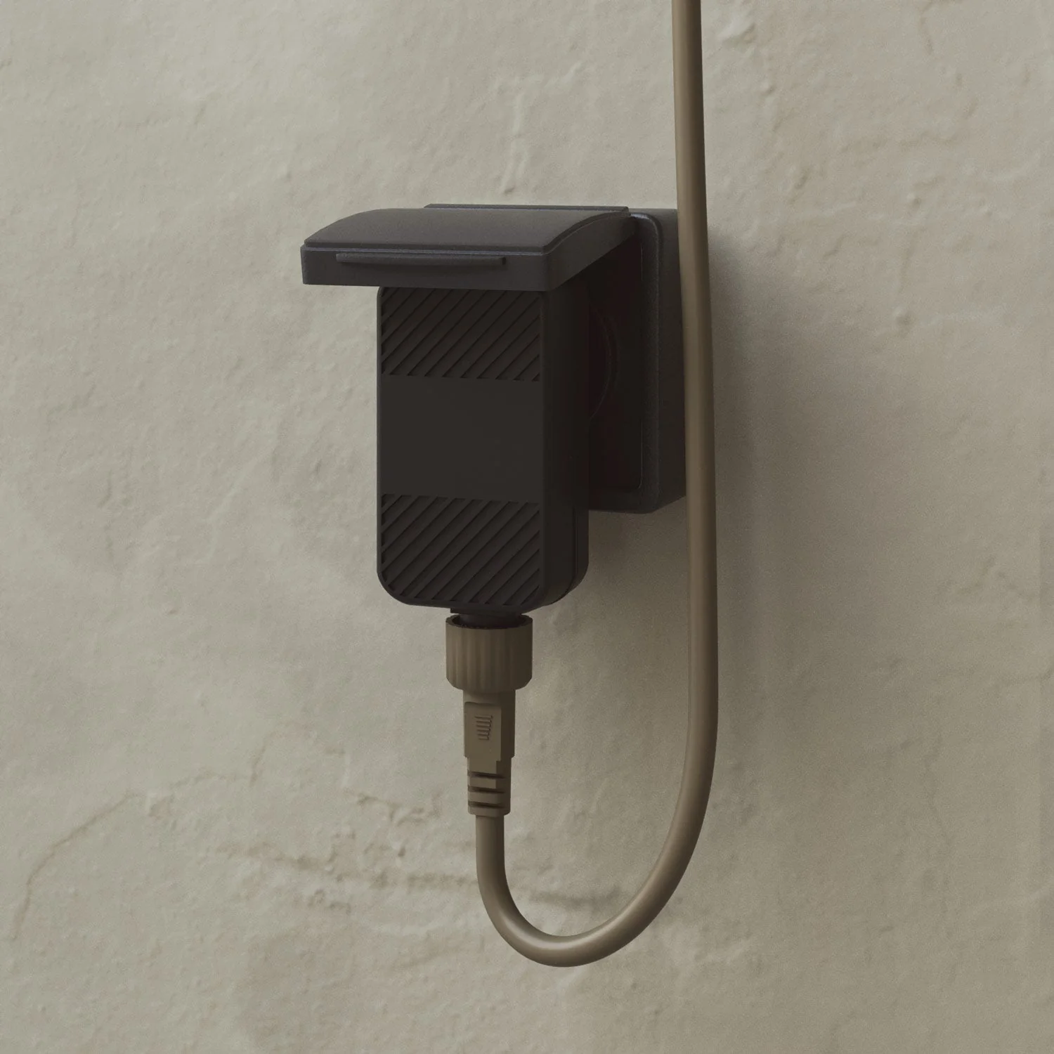 3-light outdoor string light IP67 Olive Green with UK plug - Marina3 - Image 6