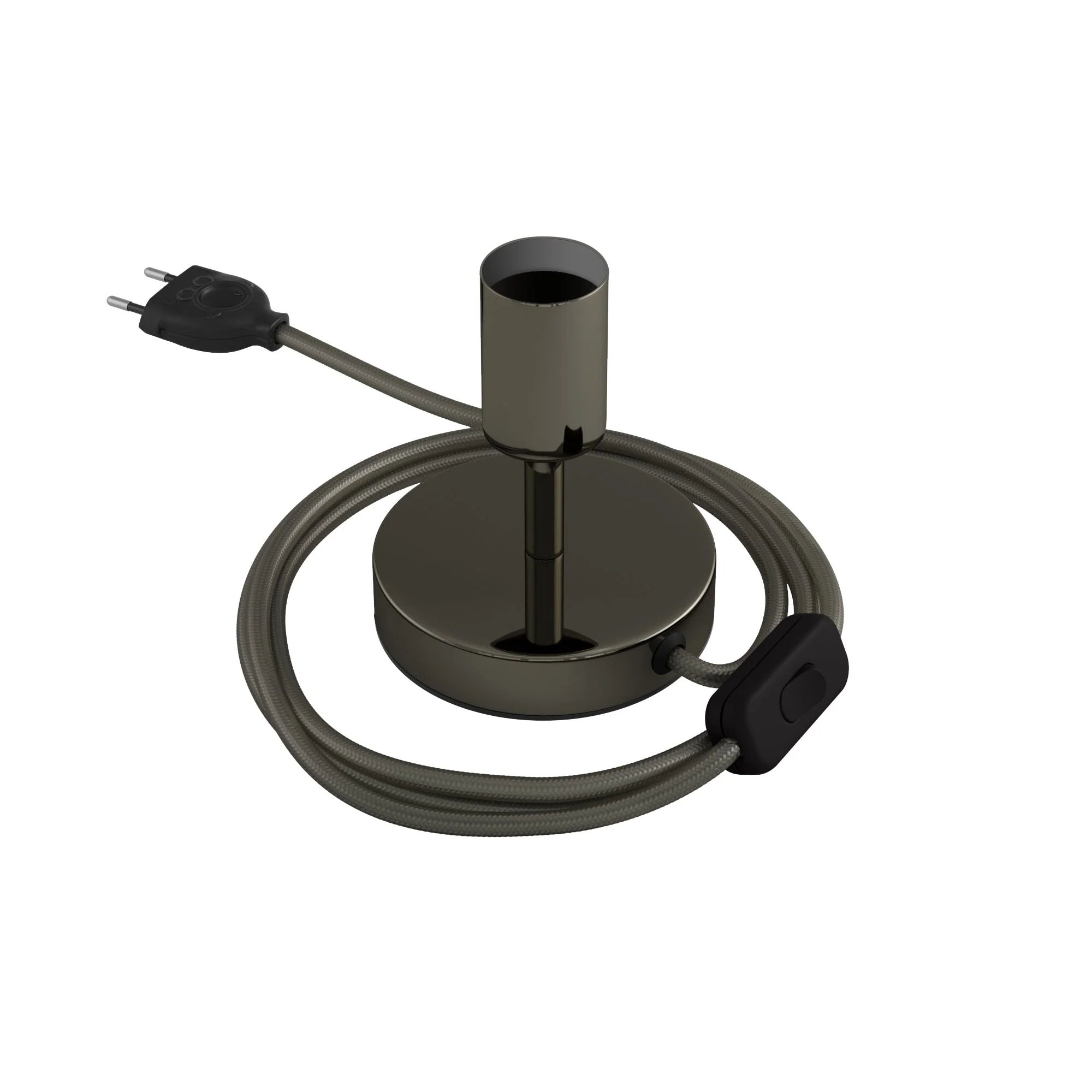Alzaluce - Metal table lamp - Pearl black