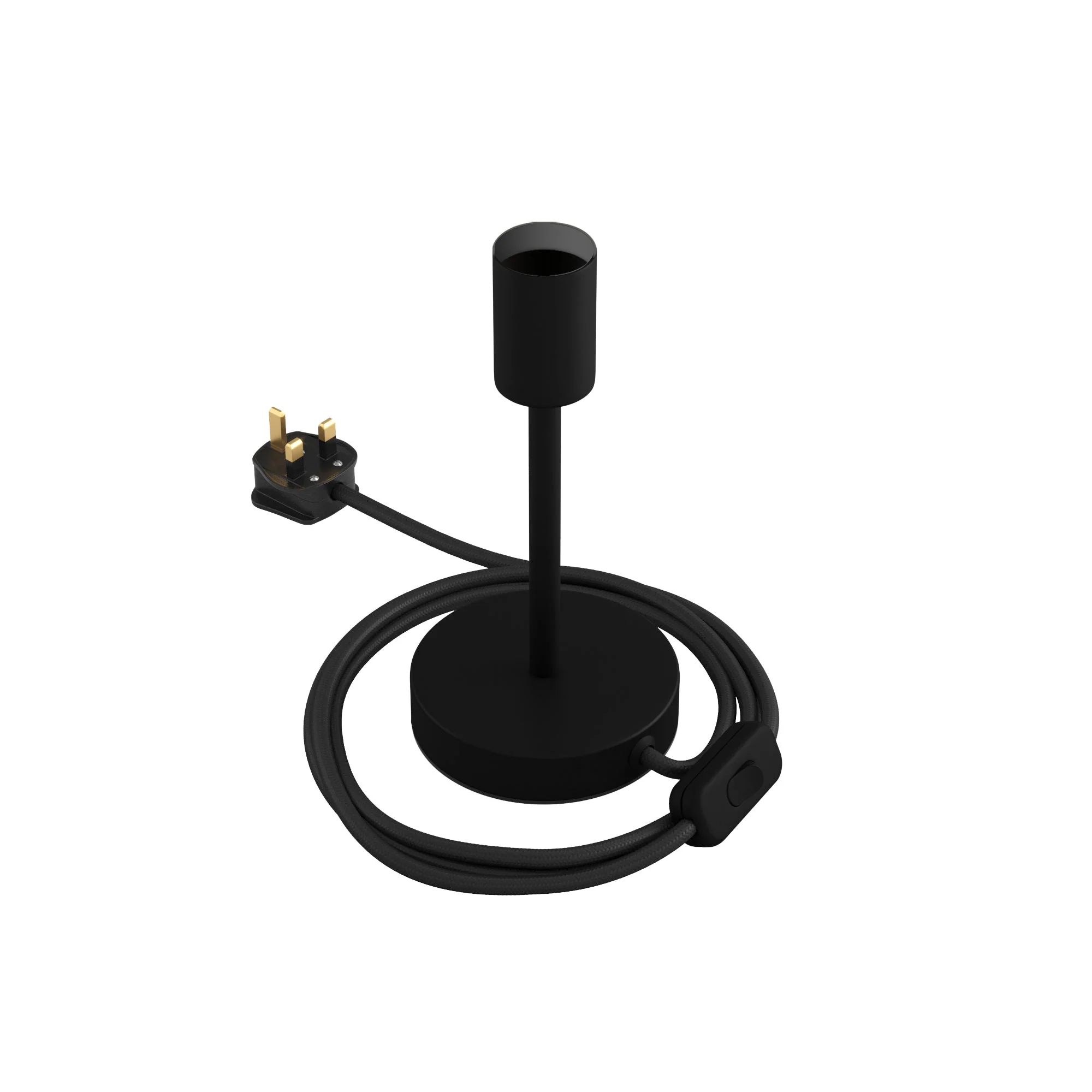Alzaluce - Metal table lamp with UK plug - Matte black - Image 6