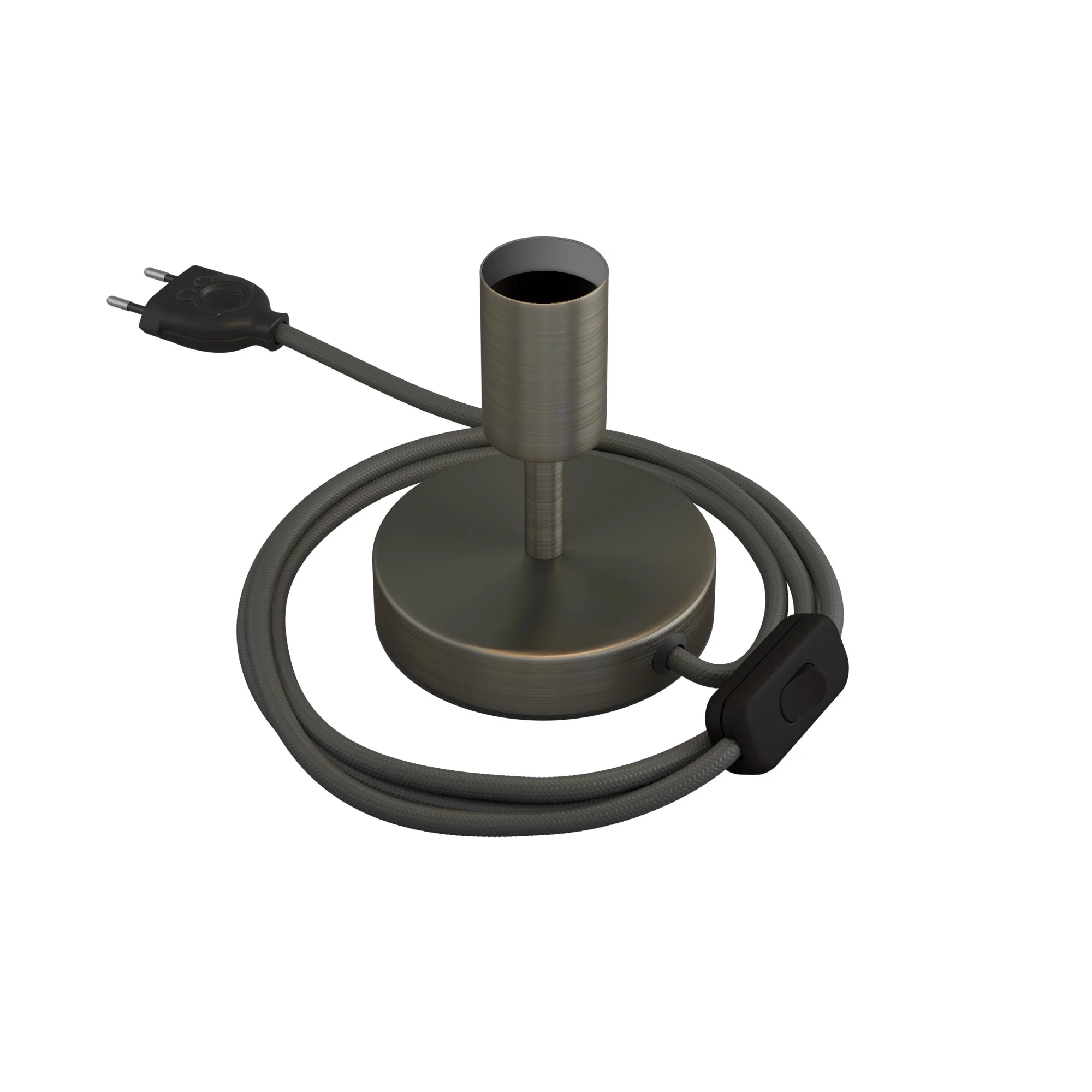 Alzaluce - Table lamp in metal - Satin titanium