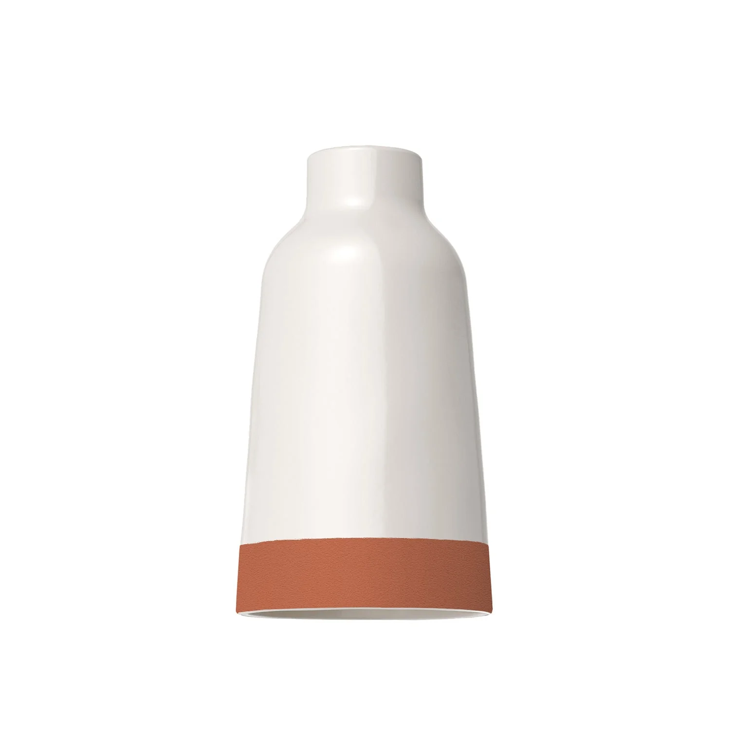 Bottiglia two-tone ceramic lampshade White and Terracotta, Materia collection - Made in Italy - Image 4