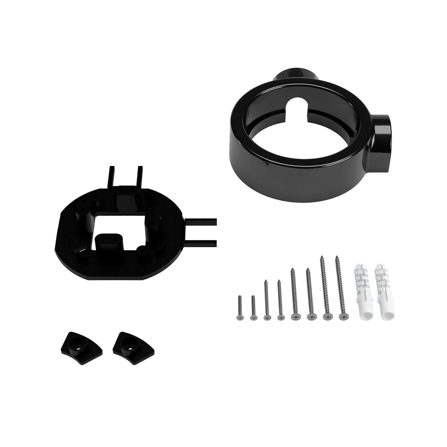 Black porcelain base for electrical outlet and switch/selector compatible with Creative-Tubes - from 1 to 4 outputs - Image 10