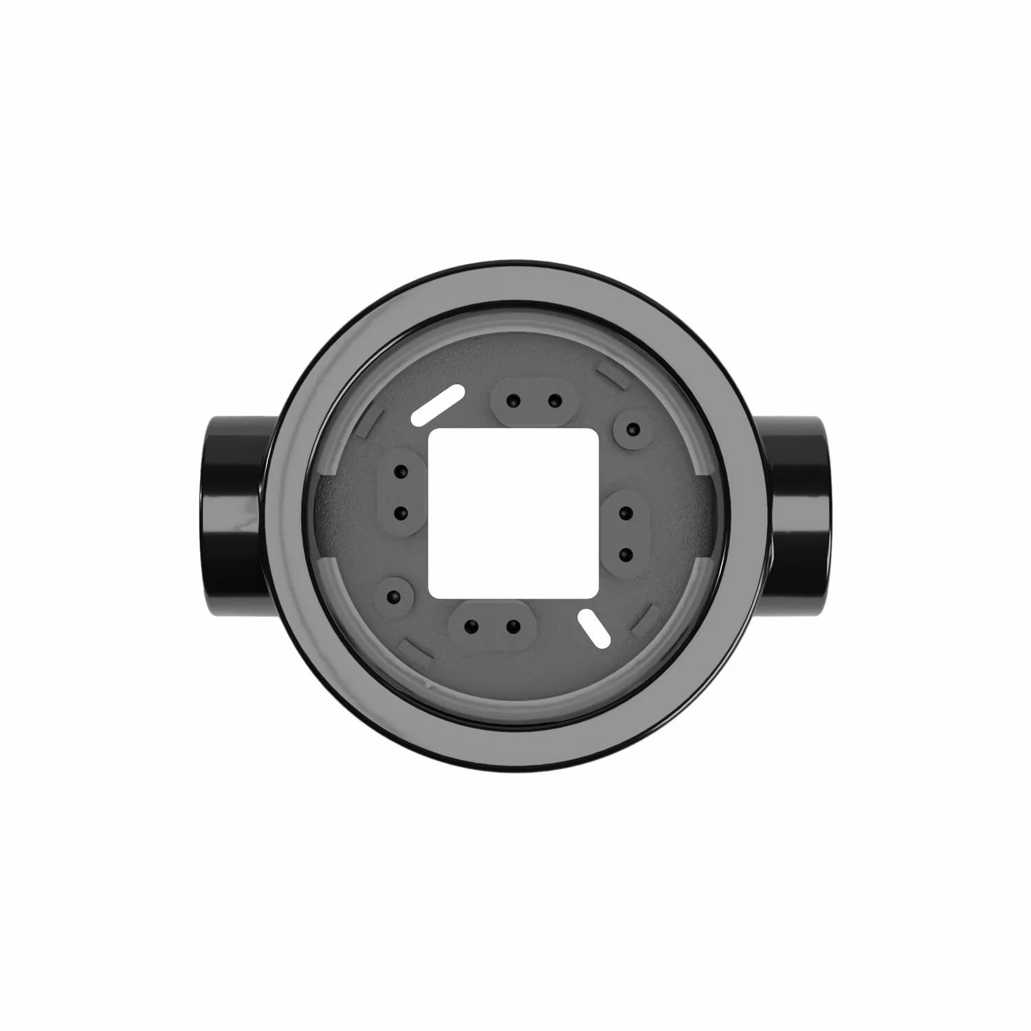 Black porcelain base for electrical outlet and switch/selector compatible with Creative-Tubes - from 1 to 4 outputs - Image 16