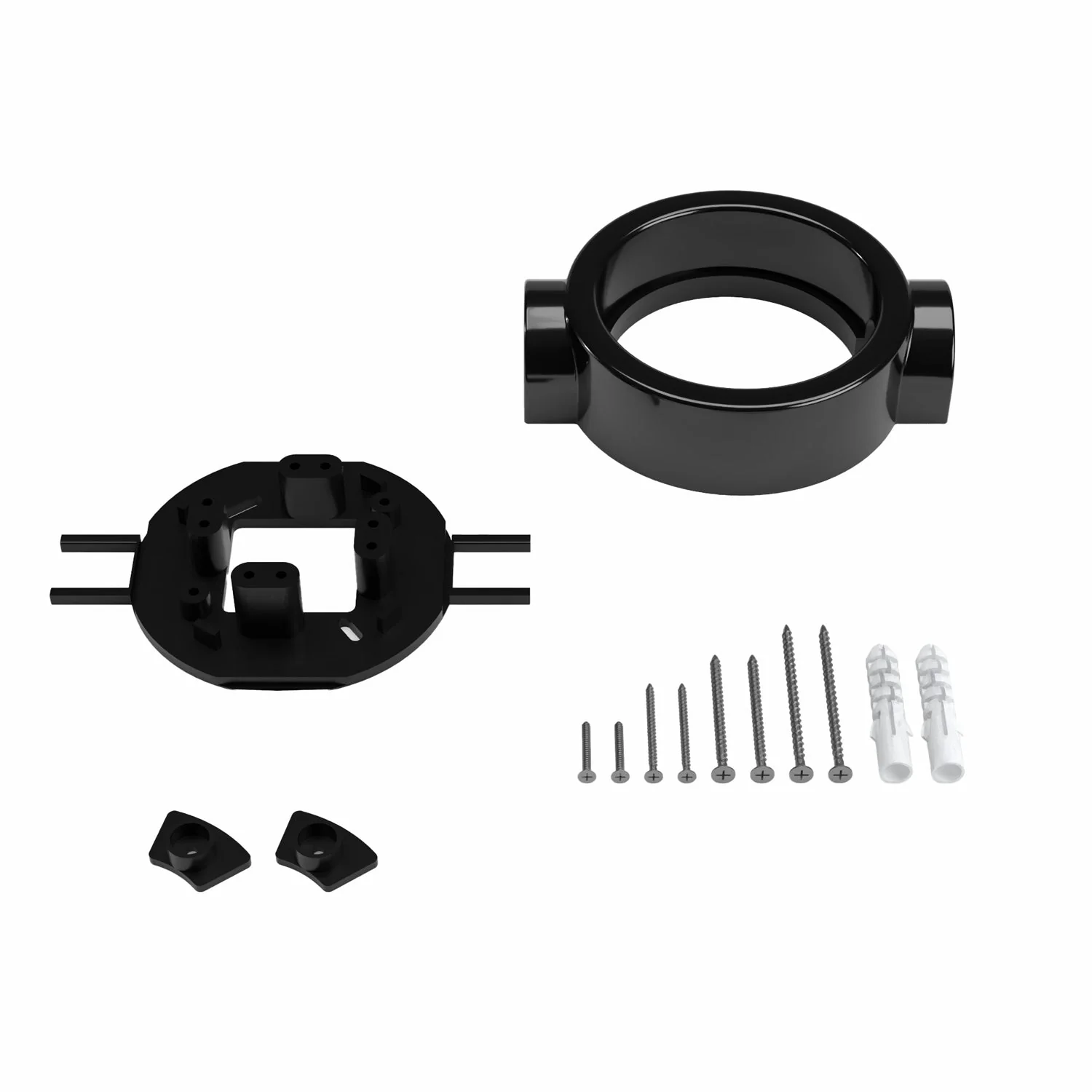 Black porcelain base for electrical outlet and switch/selector compatible with Creative-Tubes - from 1 to 4 outputs - Image 17