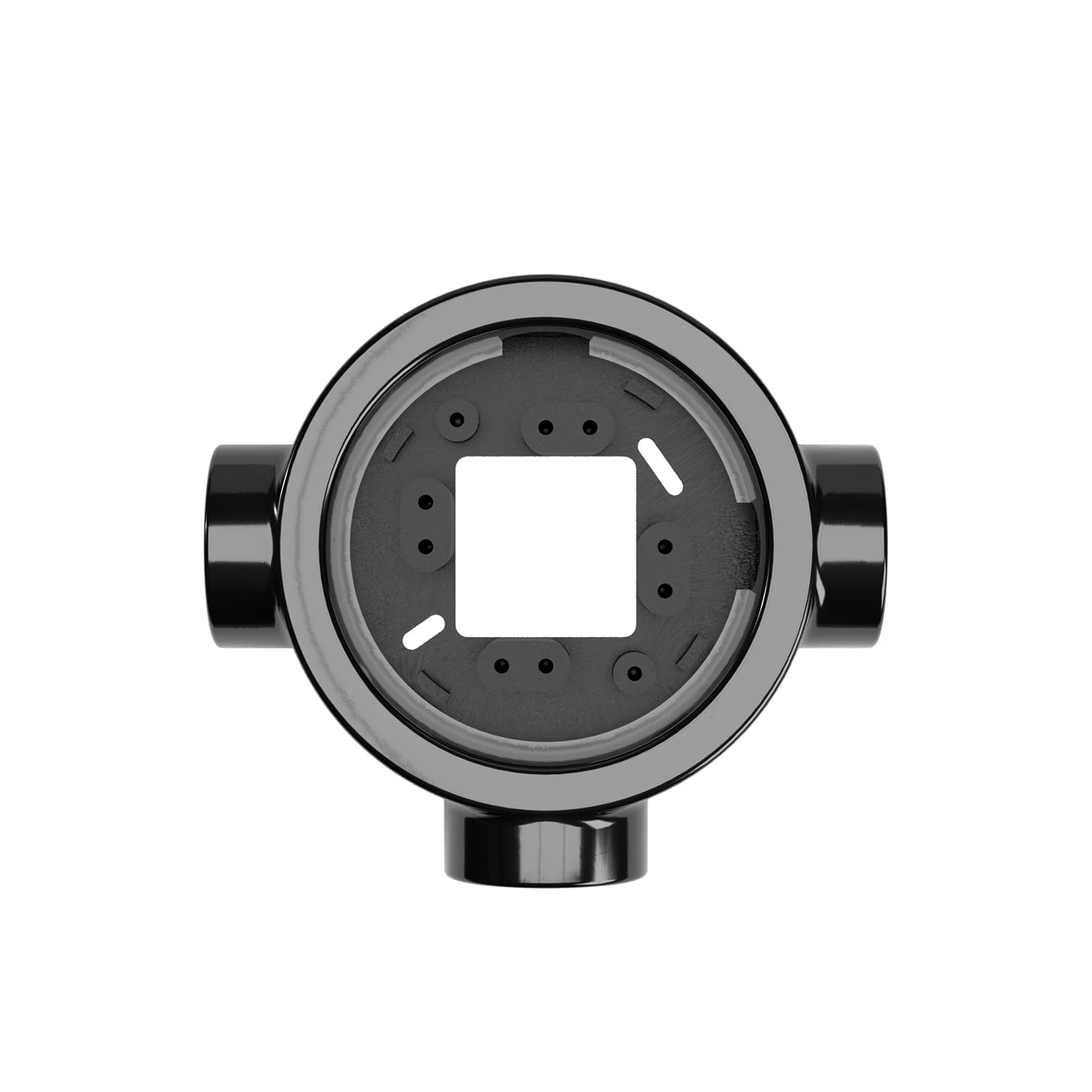 Black porcelain base for electrical outlet and switch/selector compatible with Creative-Tubes - from 1 to 4 outputs - Image 23