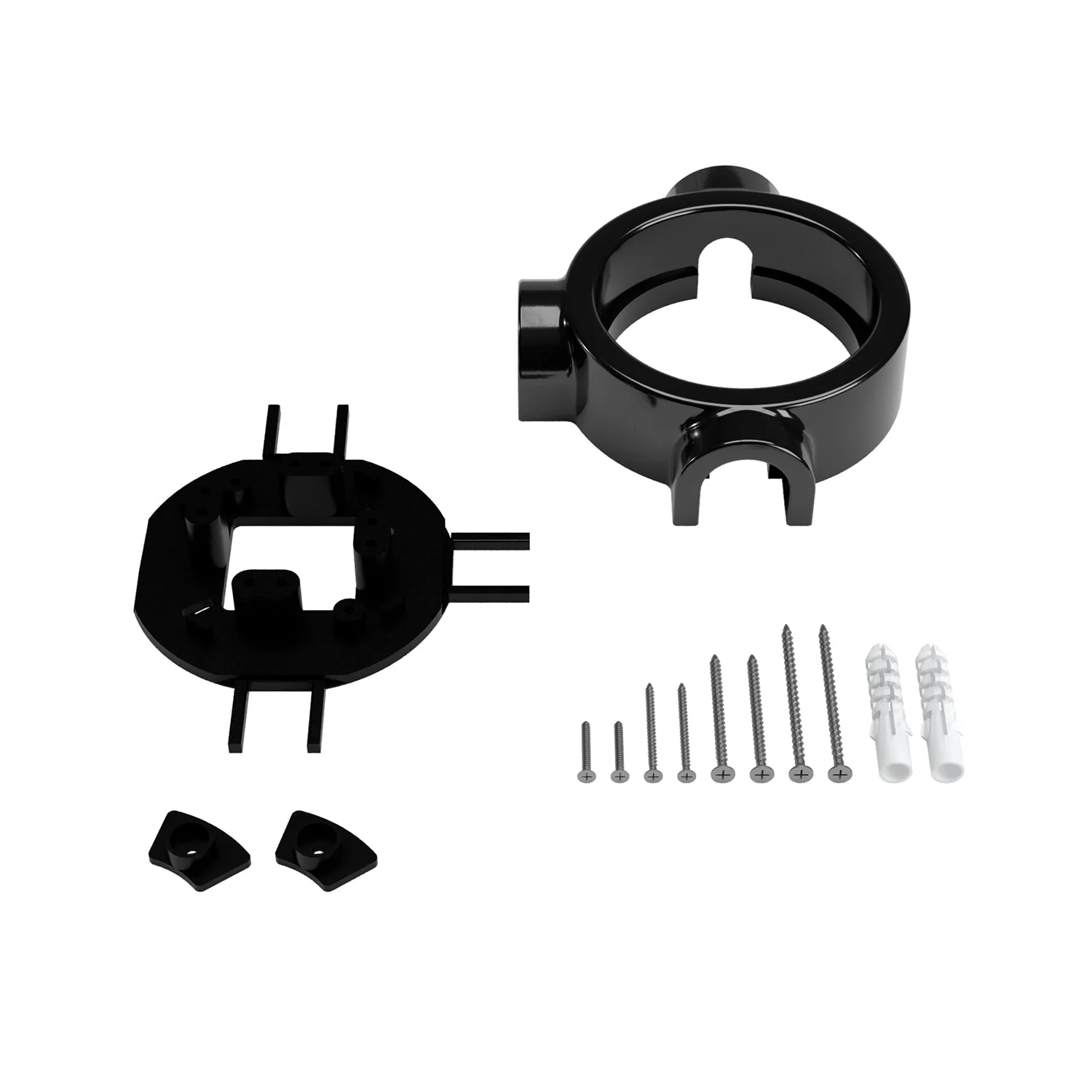 Black porcelain base for electrical outlet and switch/selector compatible with Creative-Tubes - from 1 to 4 outputs - Image 24