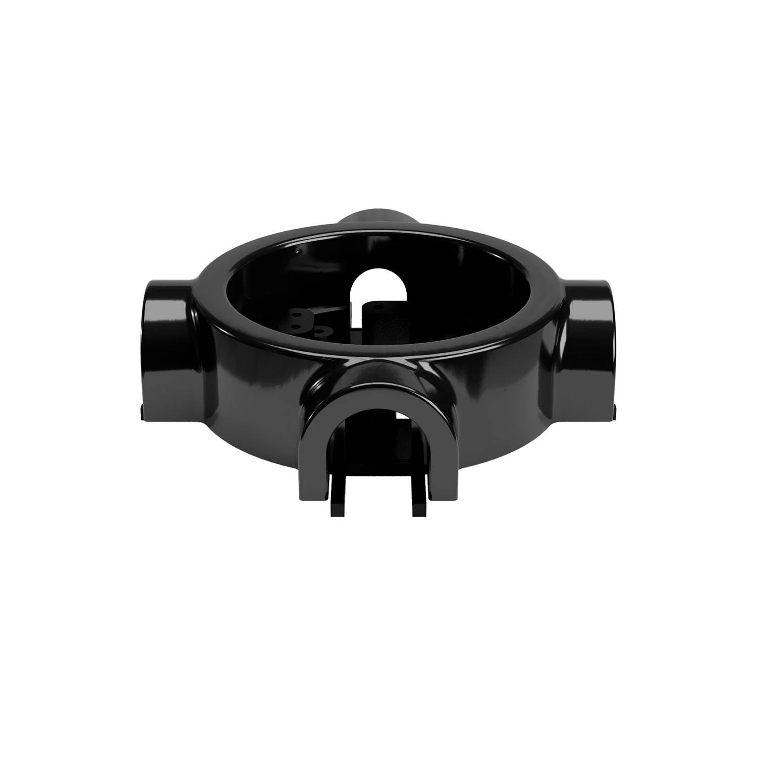 Black porcelain base for electrical outlet and switch/selector compatible with Creative-Tubes - from 1 to 4 outputs - Image 29