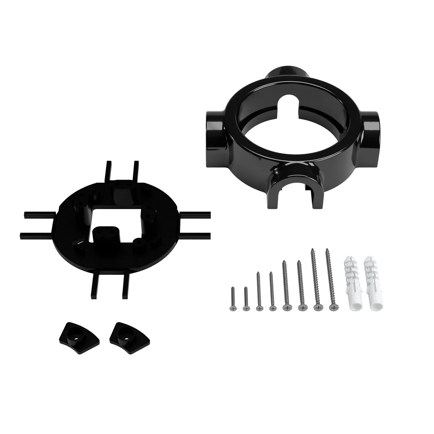 Black porcelain base for electrical outlet and switch/selector compatible with Creative-Tubes - from 1 to 4 outputs - Image 31