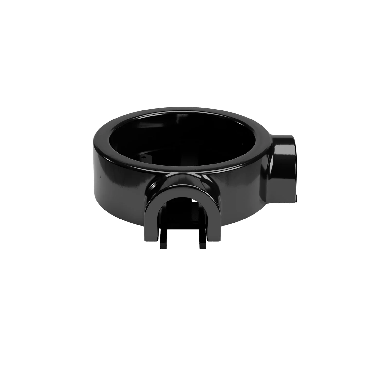 Black porcelain base for electrical outlet and switch/selector compatible with Creative-Tubes - from 1 to 4 outputs - Image 8