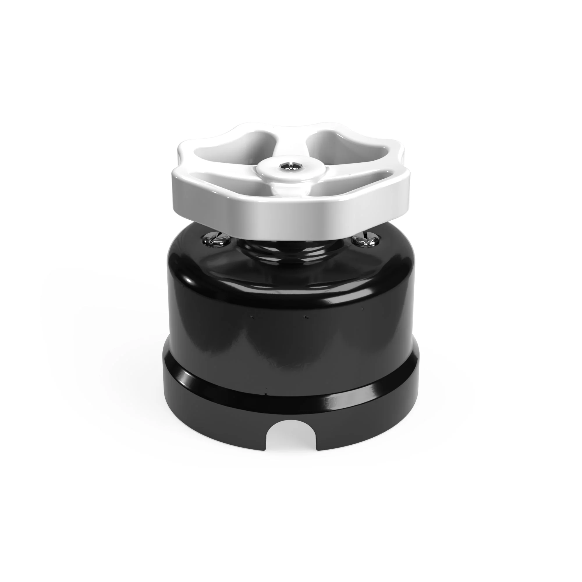 Black porcelain switch/deviator with knob - Image 2