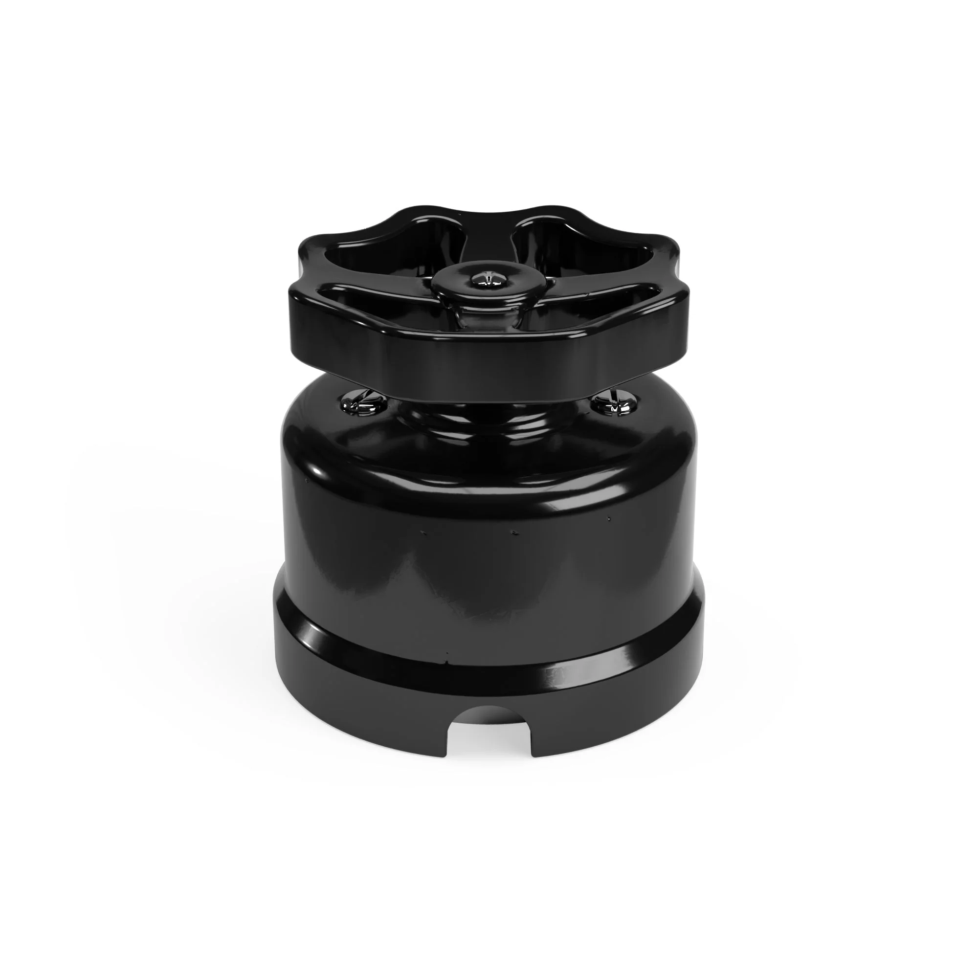 Black porcelain switch/deviator with knob - Image 9