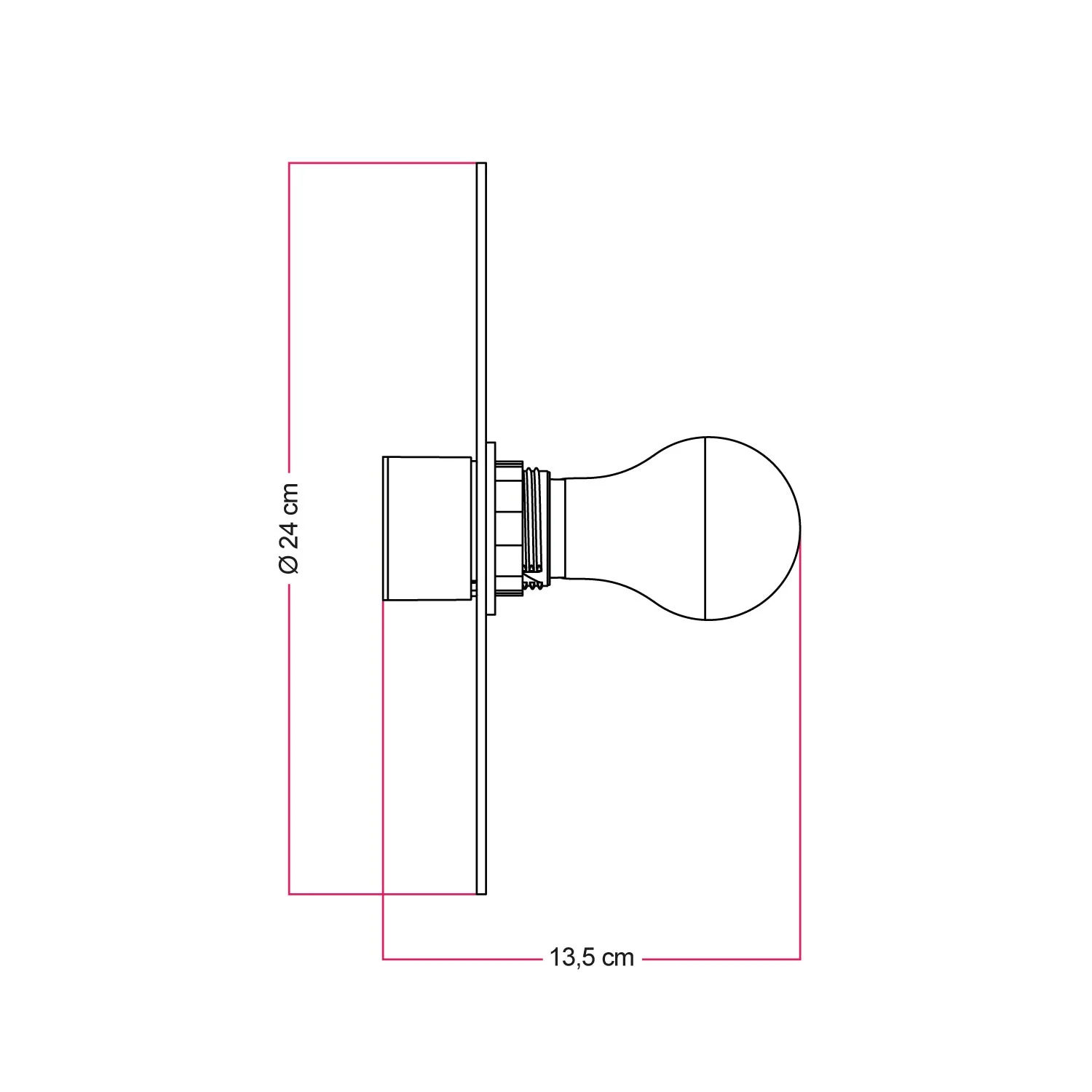Black wall or ceiling lamp with majolica-effect lampshade - Waterproof IP44 - IO - Image 4