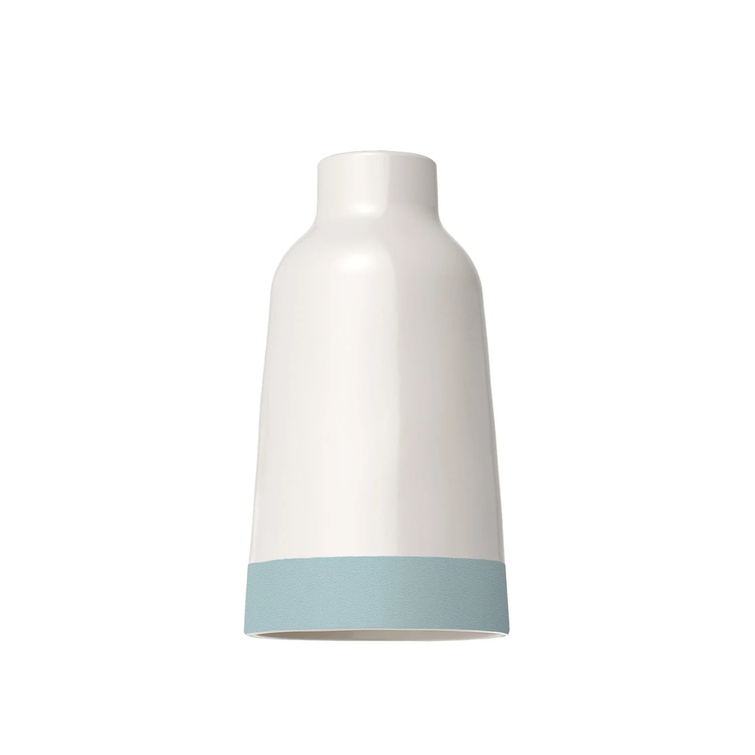 Bicolor Bottle ceramic lampshade in White and Blue, Materia collection - Made in Italy - Image 4
