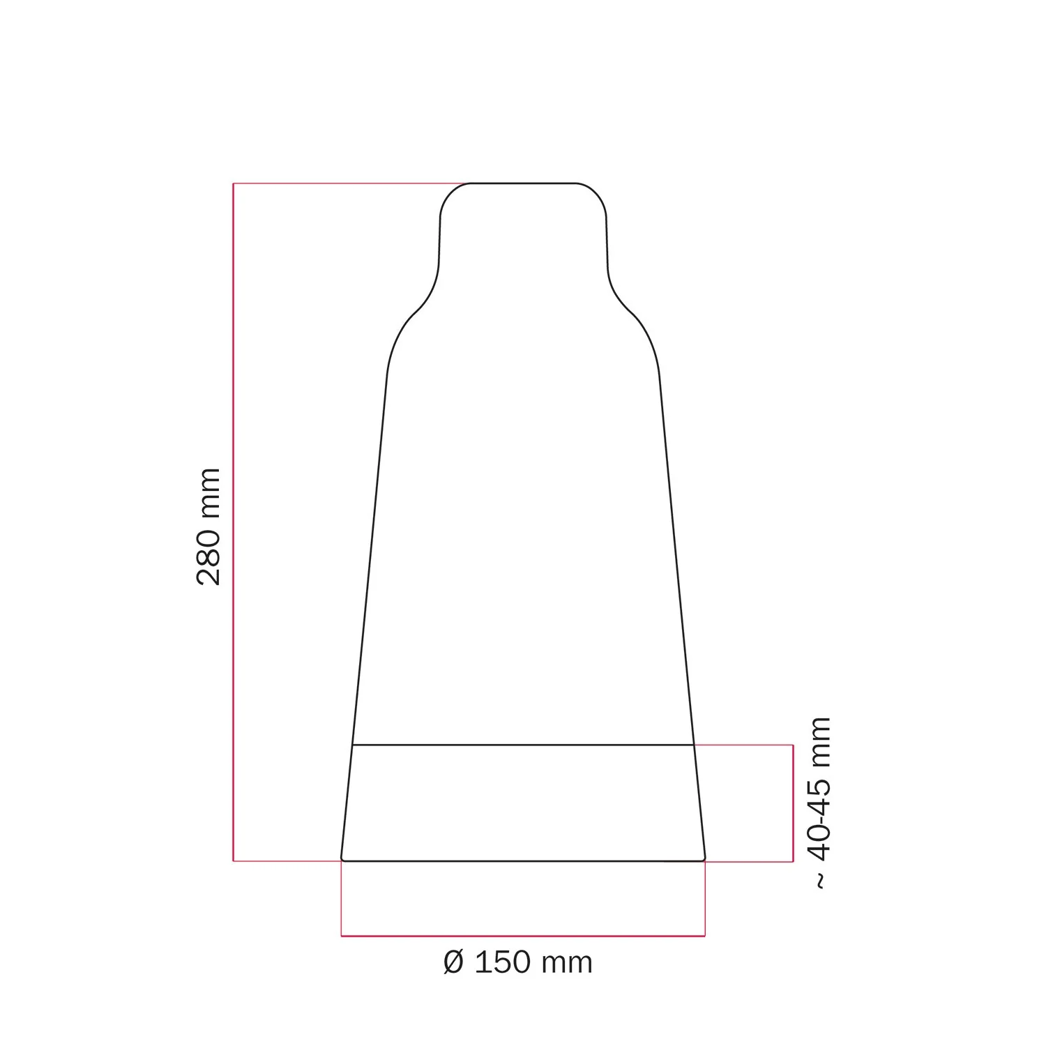 Bicolor Bottle ceramic lampshade in White and Blue, Materia collection - Made in Italy - Image 5