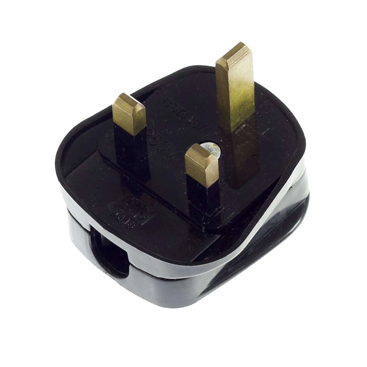 3-pole English plug - Black
