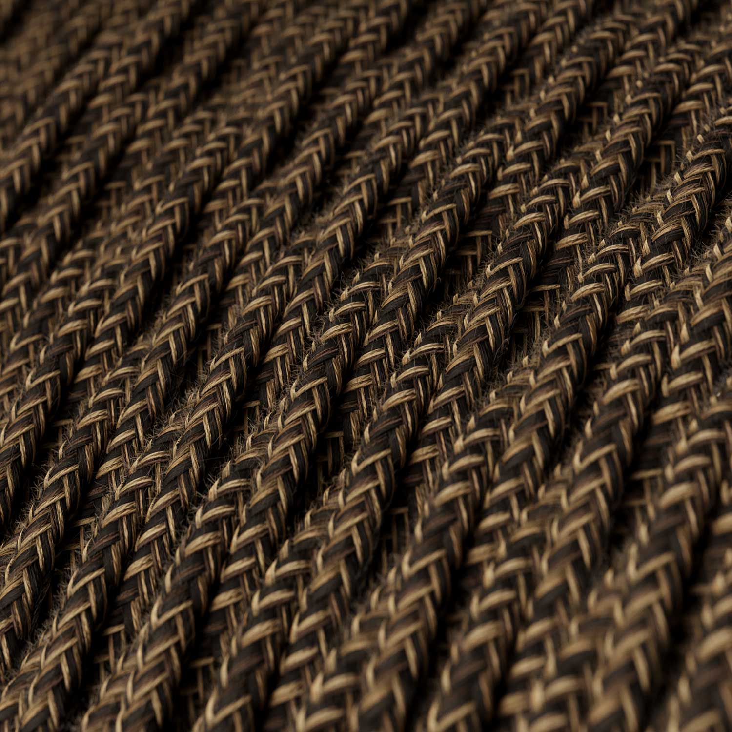 Brown Linen covered twisted electric cable - TN04 - Image 2
