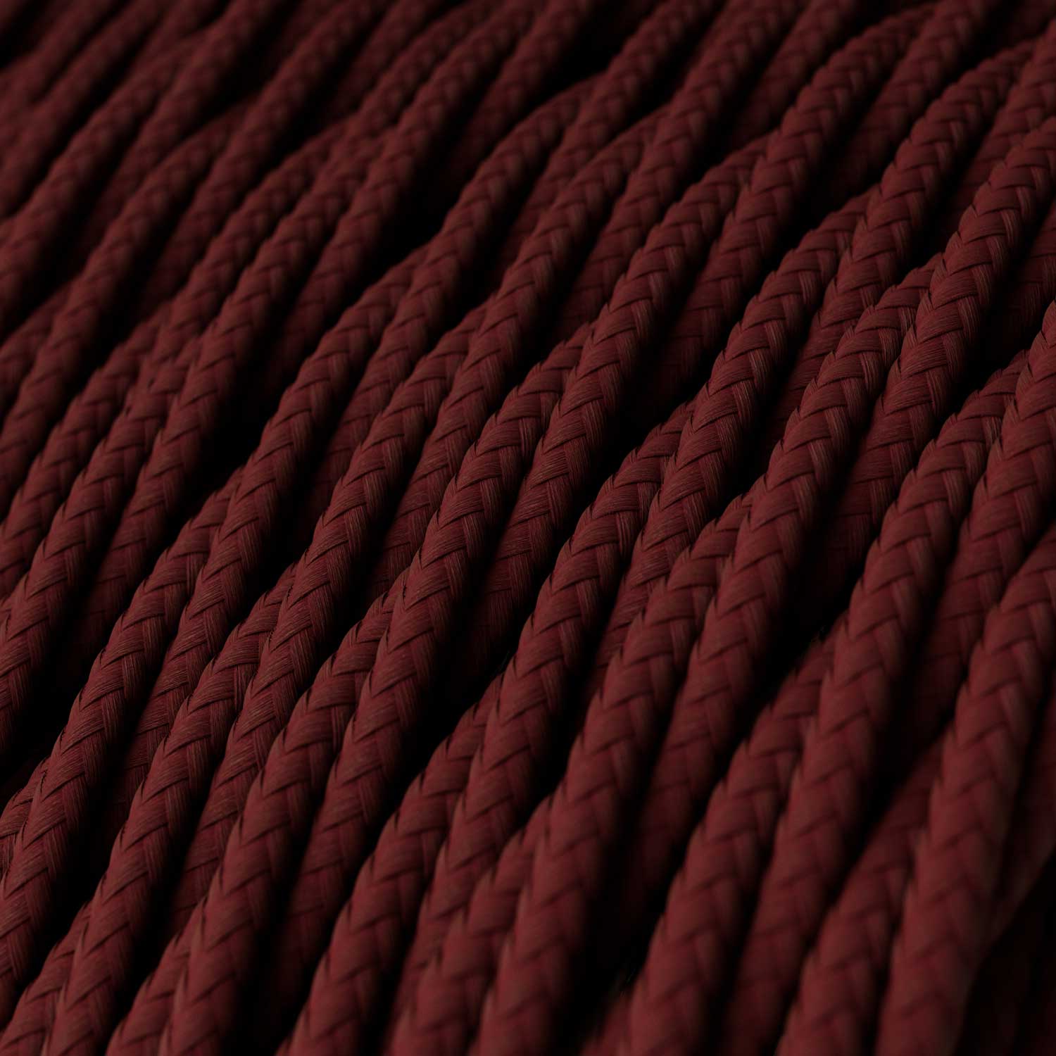 Burgundy Rayon covered twisted electric cable - TM19 - Image 2