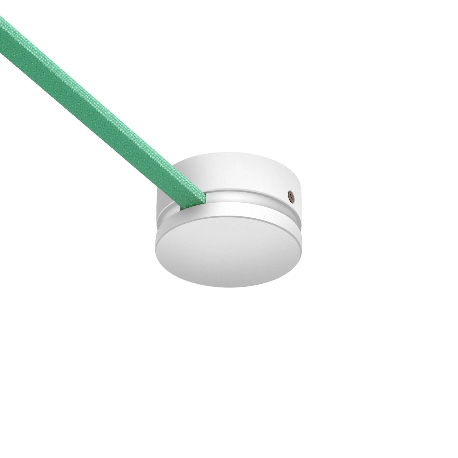 Wooden ceiling canopy for cord for string lights and Filé system. Made in Italy - White