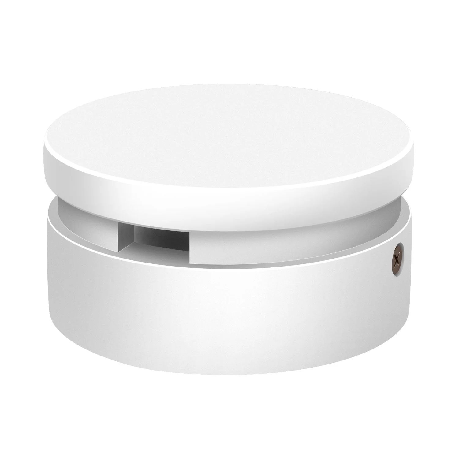 Wooden ceiling canopy for cord for string lights and Filé system. Made in Italy - White - Image 2