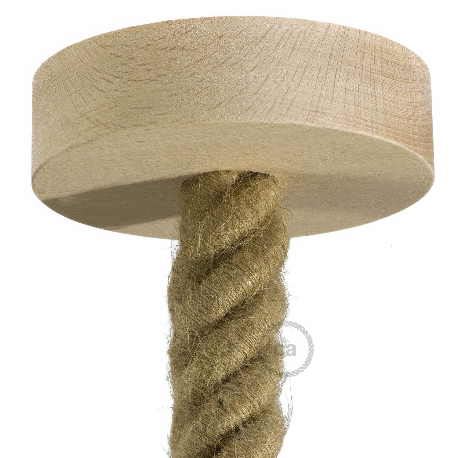 Wooden ceiling canopy kit for 3XL cord - Neutral