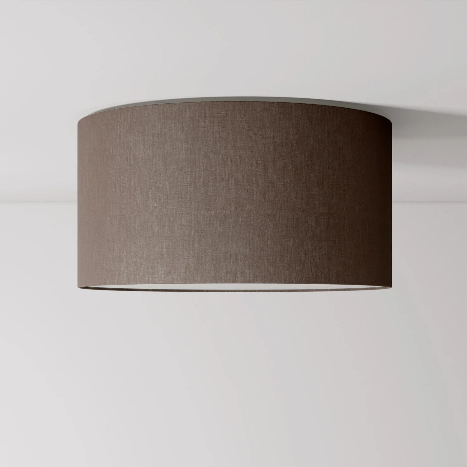Medium Camelot brown fabric ceiling light - Made in Italy