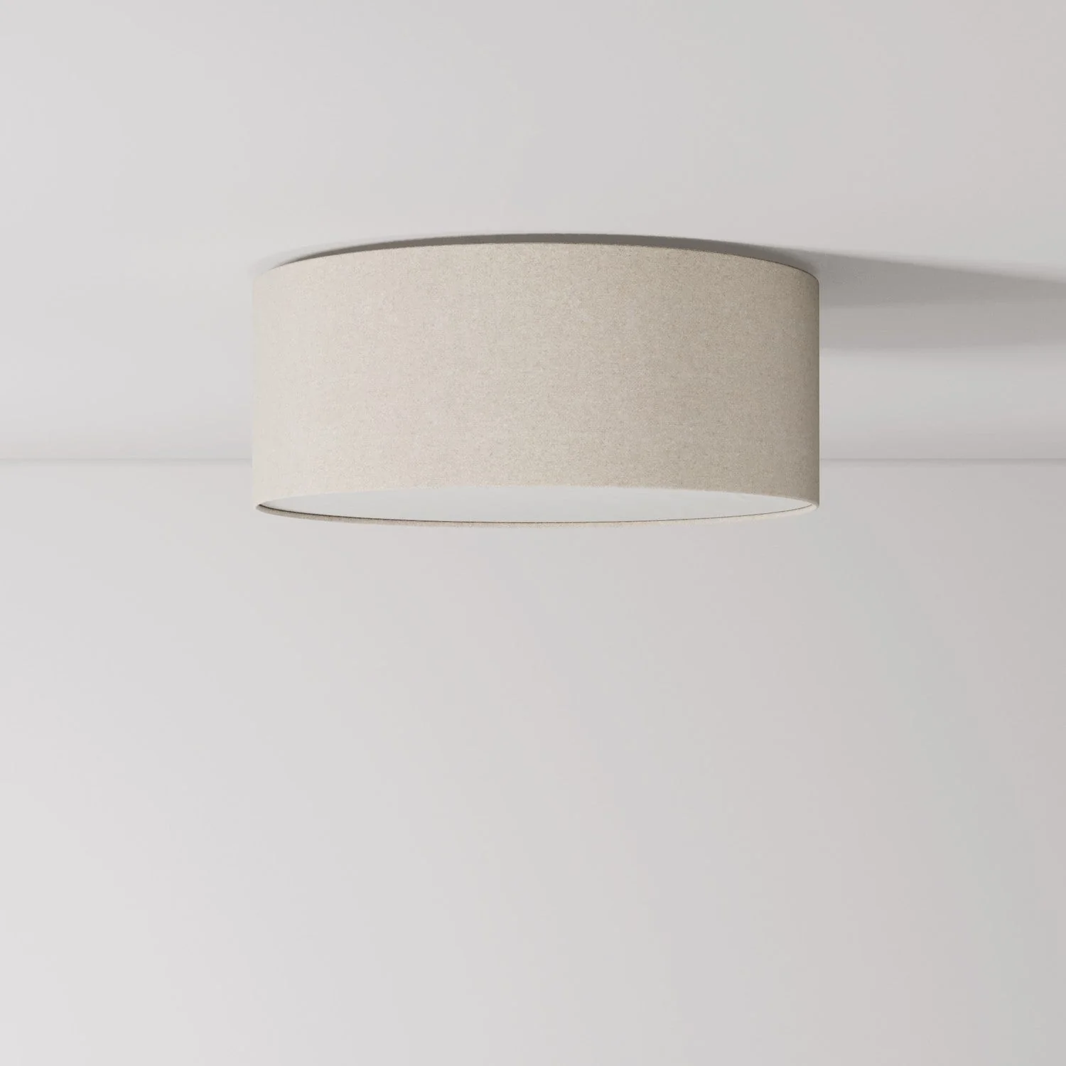 Small fabric ceiling light - Made in Italy - Sand Wool