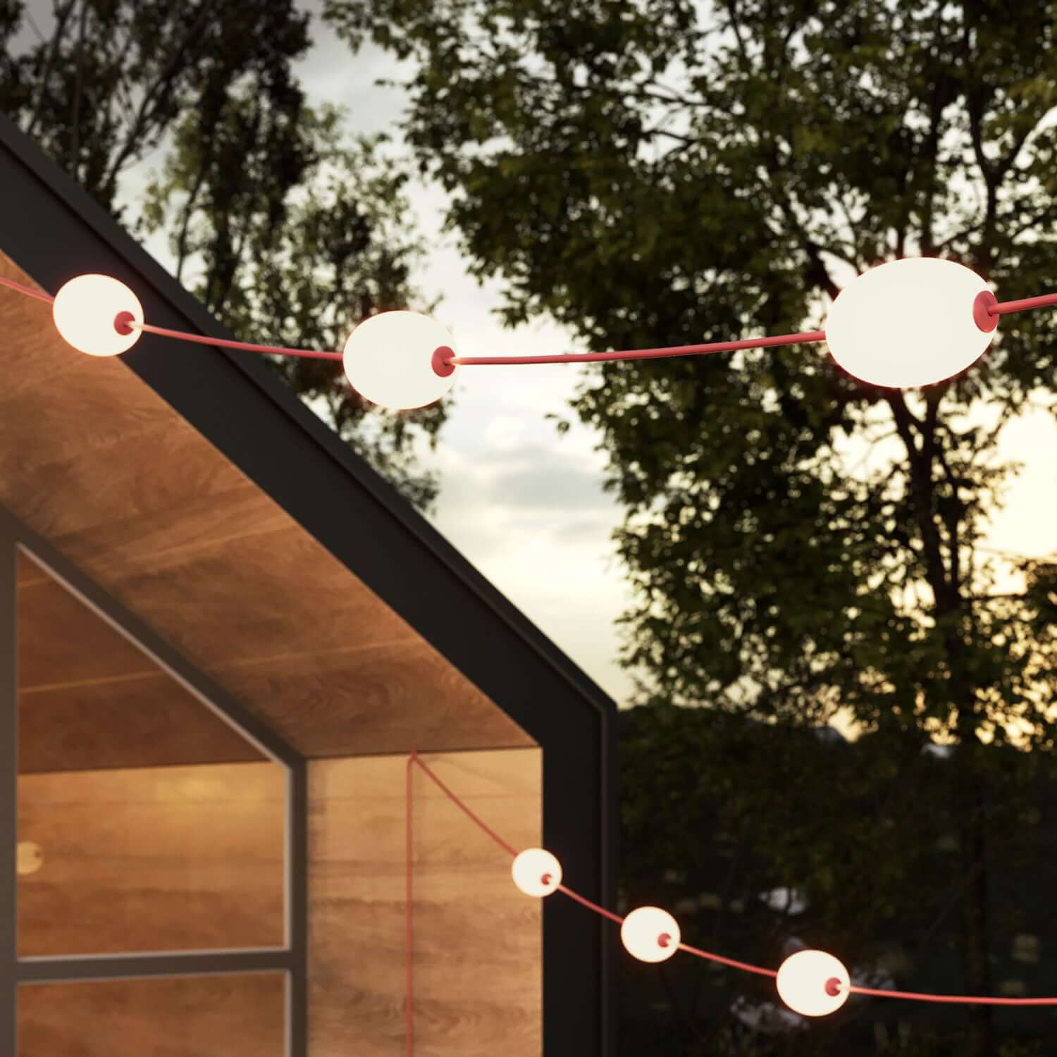 12-light outdoor string light IP67 Starfish Red - Marina12 - Image 3