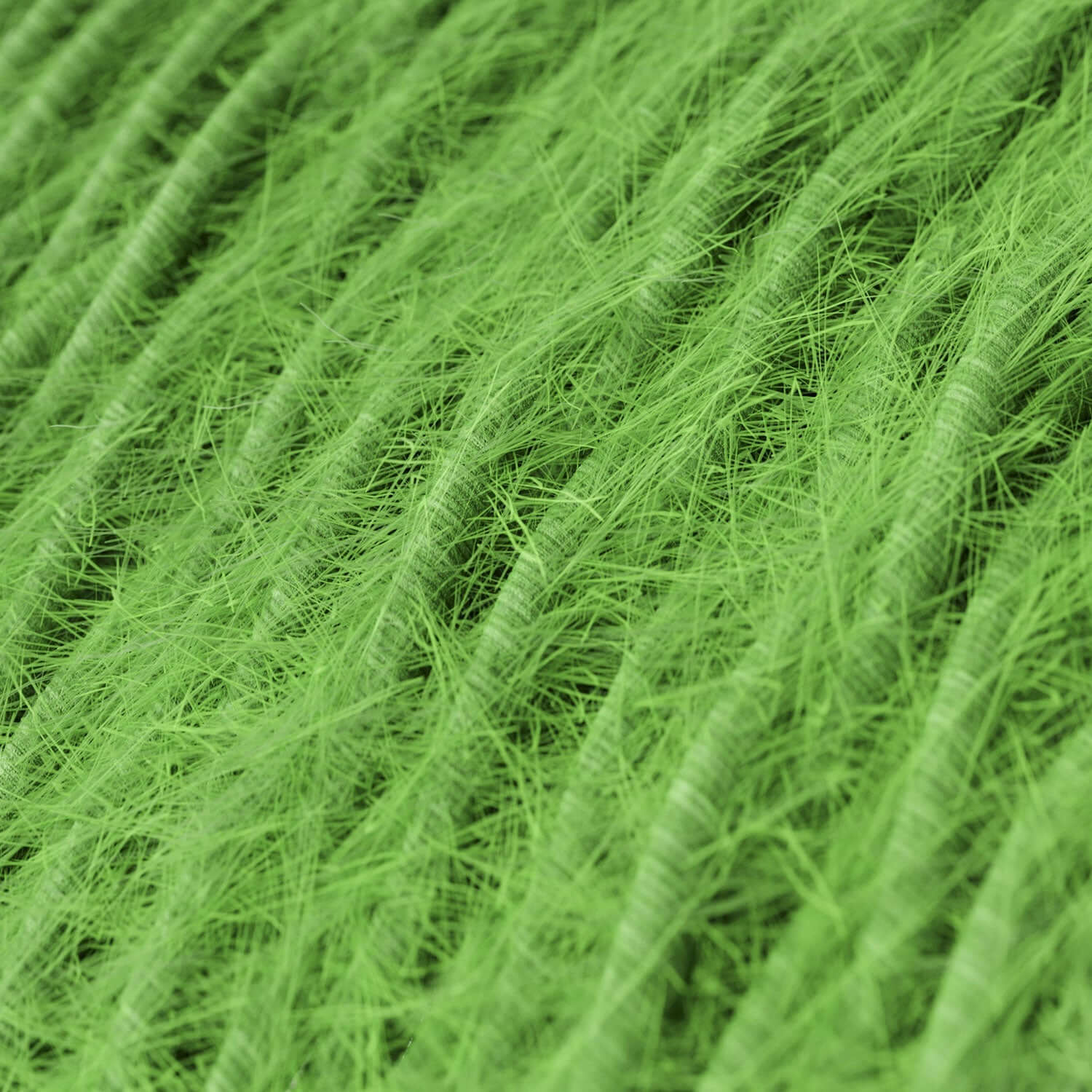 Cloth Covered Wire in Meadow Green Marlene fabric - The Original Creative Cables, for original lamps - TP06 - Image 2