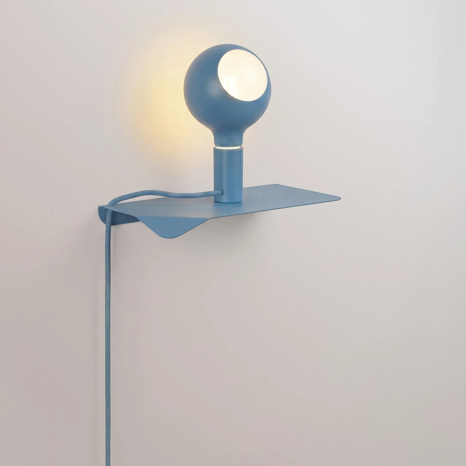 Combo Camo - Lamp with shelf and UK Plug - Blue