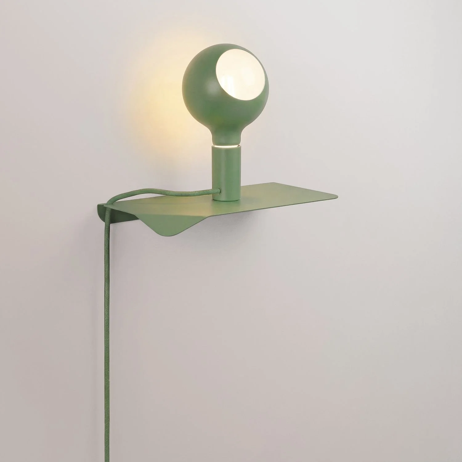Combo Camo - Lamp with shelf and UK plug - Green
