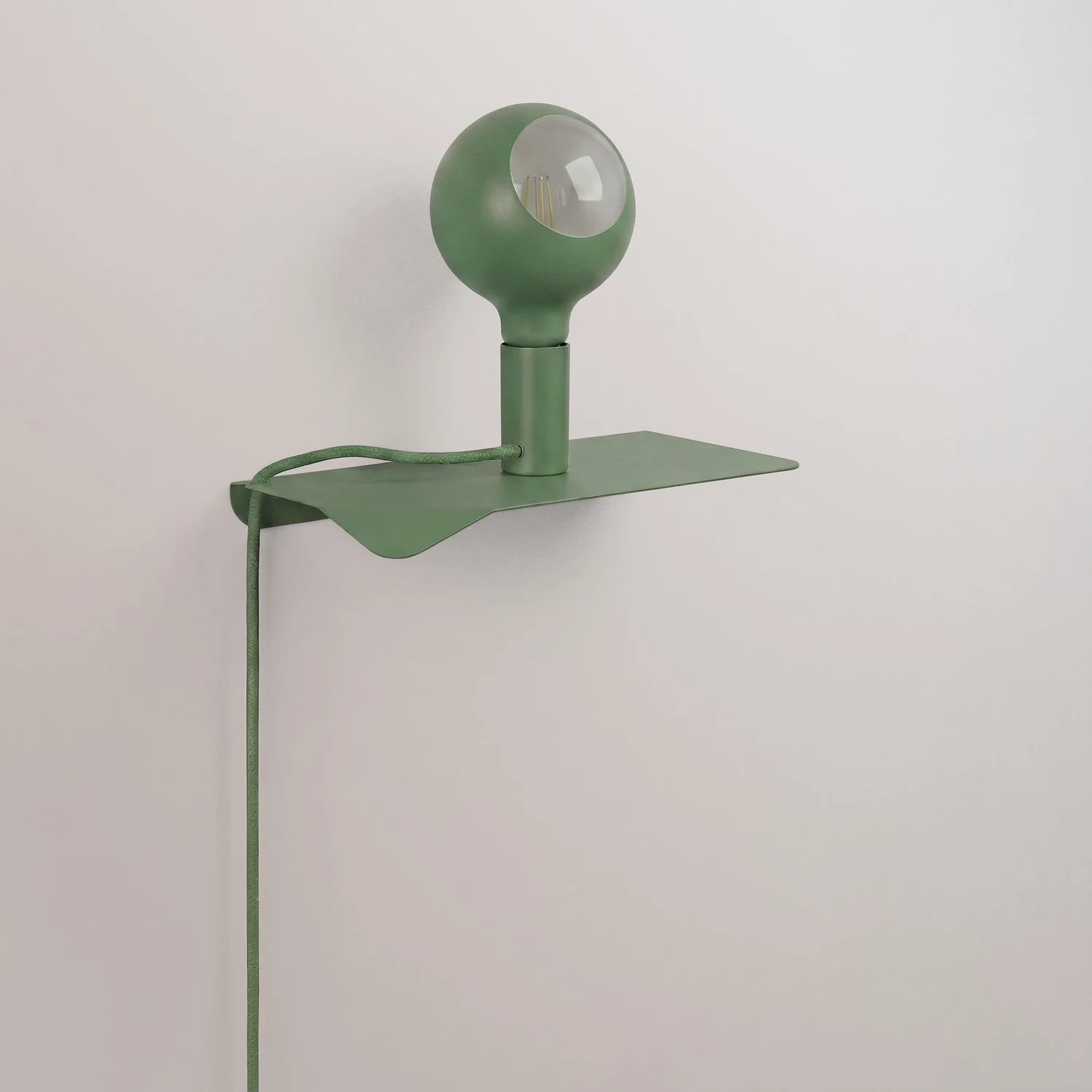 Combo Camo - Lamp with shelf and UK plug - Green - Image 3