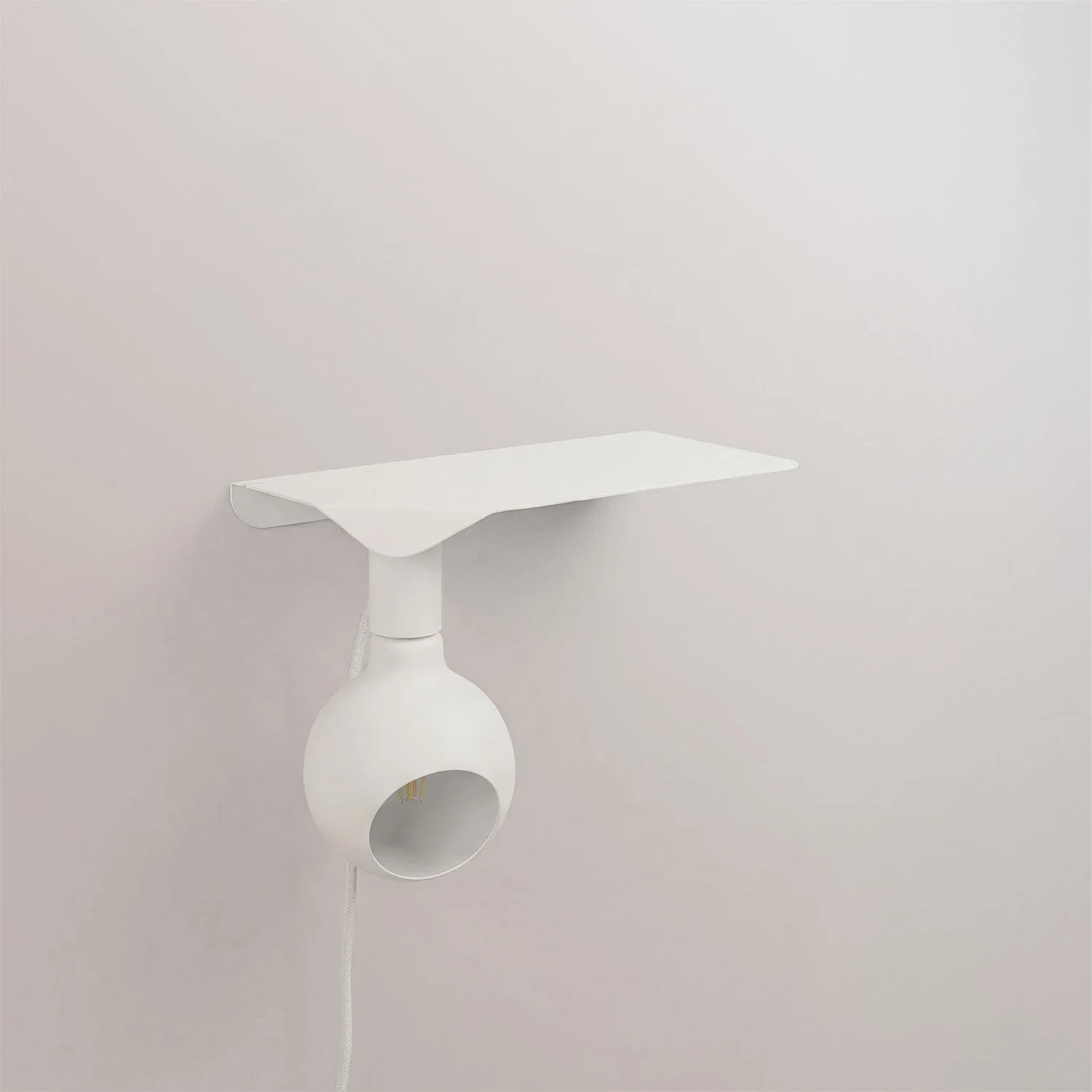 Combo Camo - Shelf lamp with UK Plug - White - Image 5