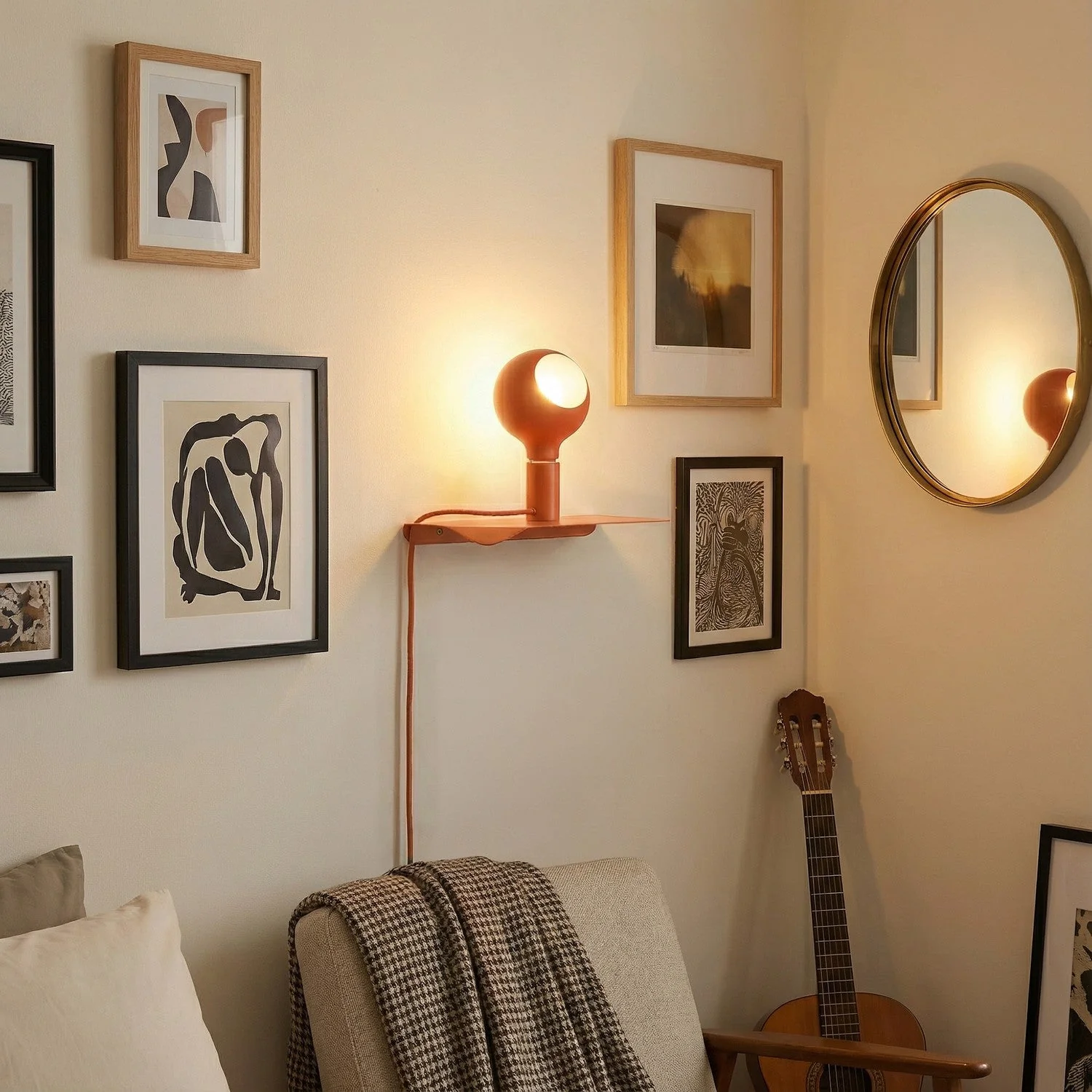 Combo Camo - Lamp with shelf - Orange - Image 2