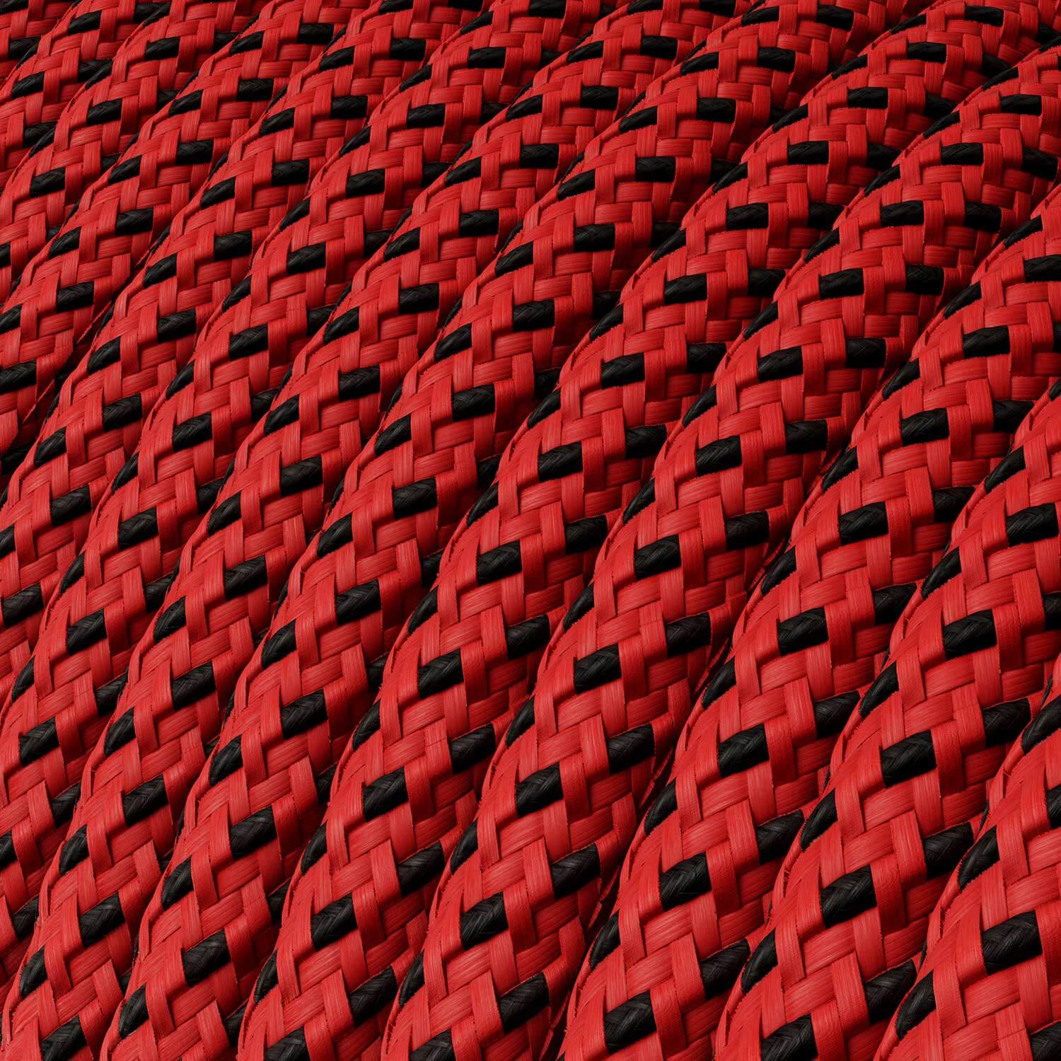 Glossy Red Devil 3D fabric lighting cord - RT94 - Image 2