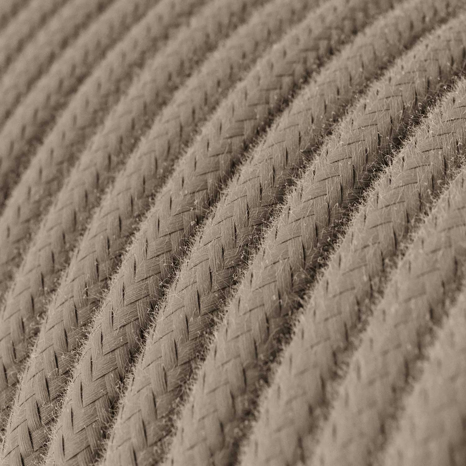 Cordset for lamp with dove-grey cotton cable, 6 ft - Image 2