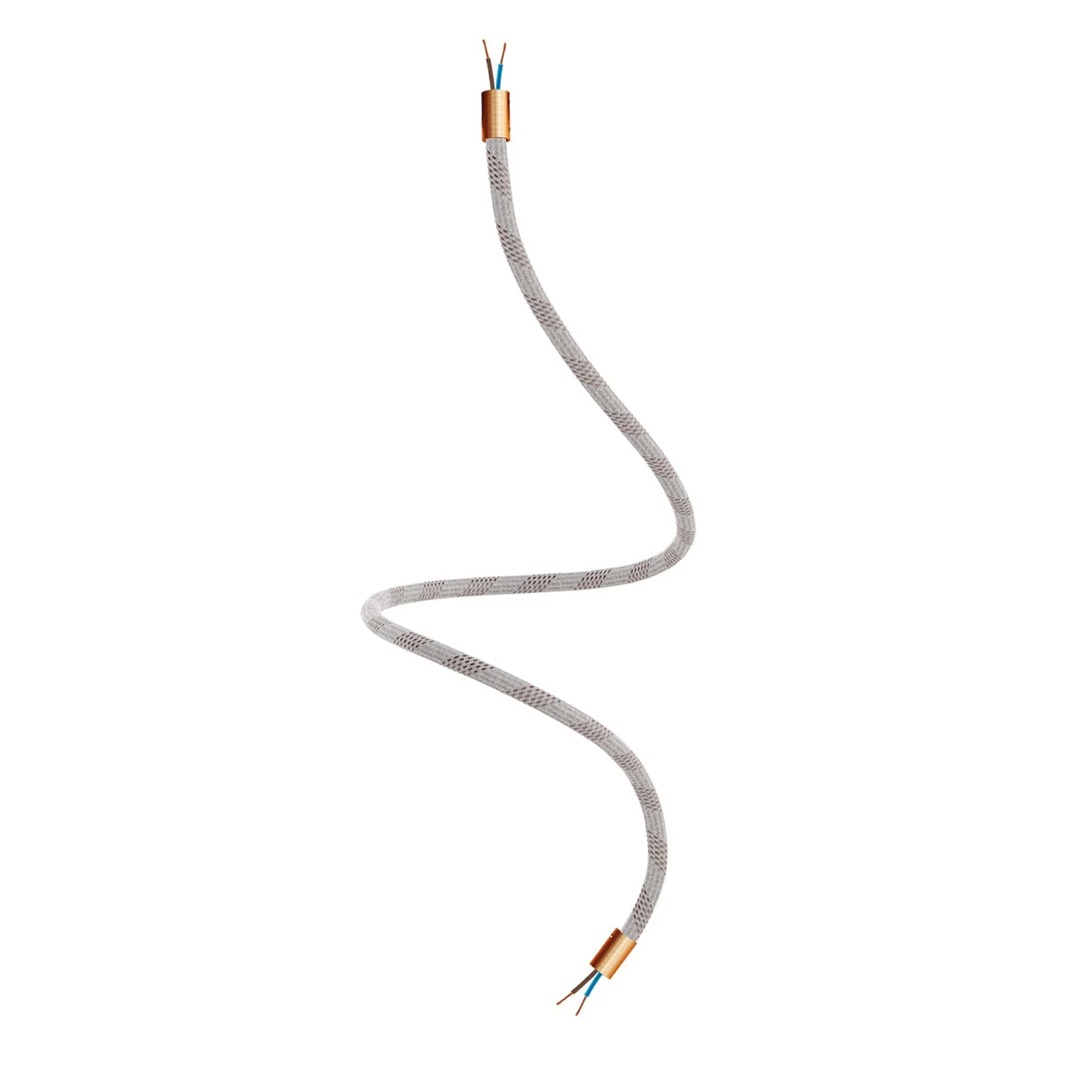 Creative Flex extension flexible tube covered in RM72 Light Mèlange fabric with metal ends - Image 31