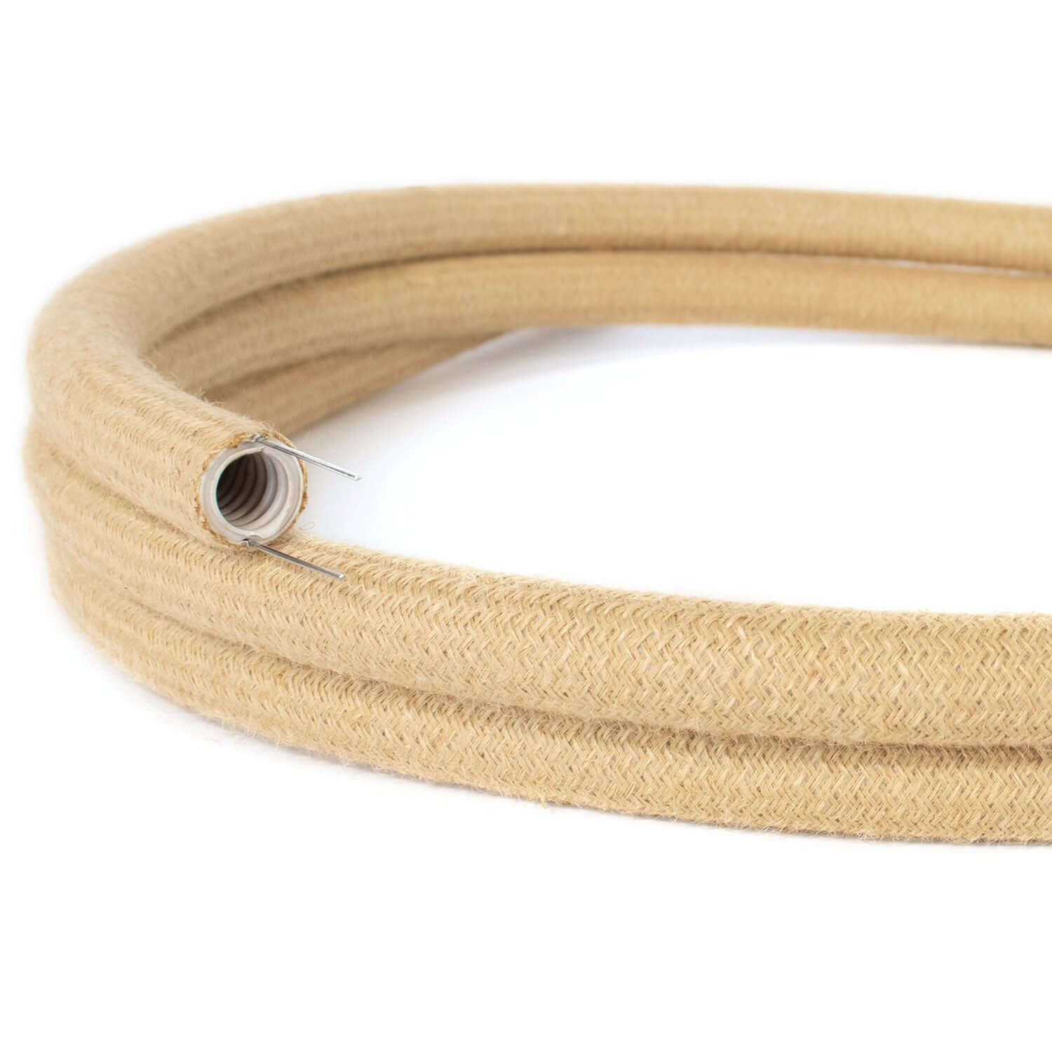 Creative-Tube, 20 mm diameter, covered in RN06 Jute fabric, moldable raceway