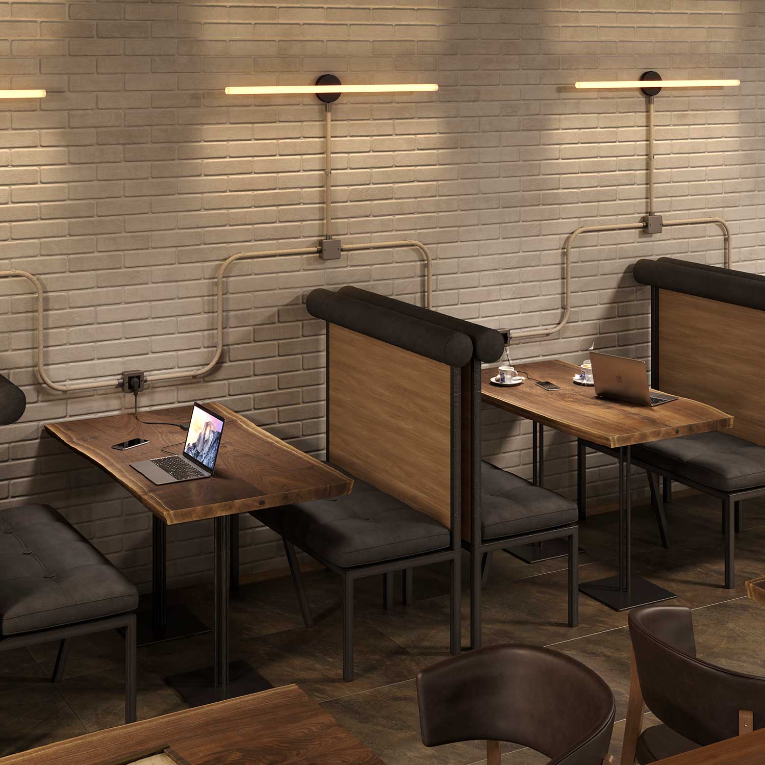 Creative-Tube flexible conduit, Neutral Natural Linen RN01 fabric covering, 20 mm diameter - Image 2