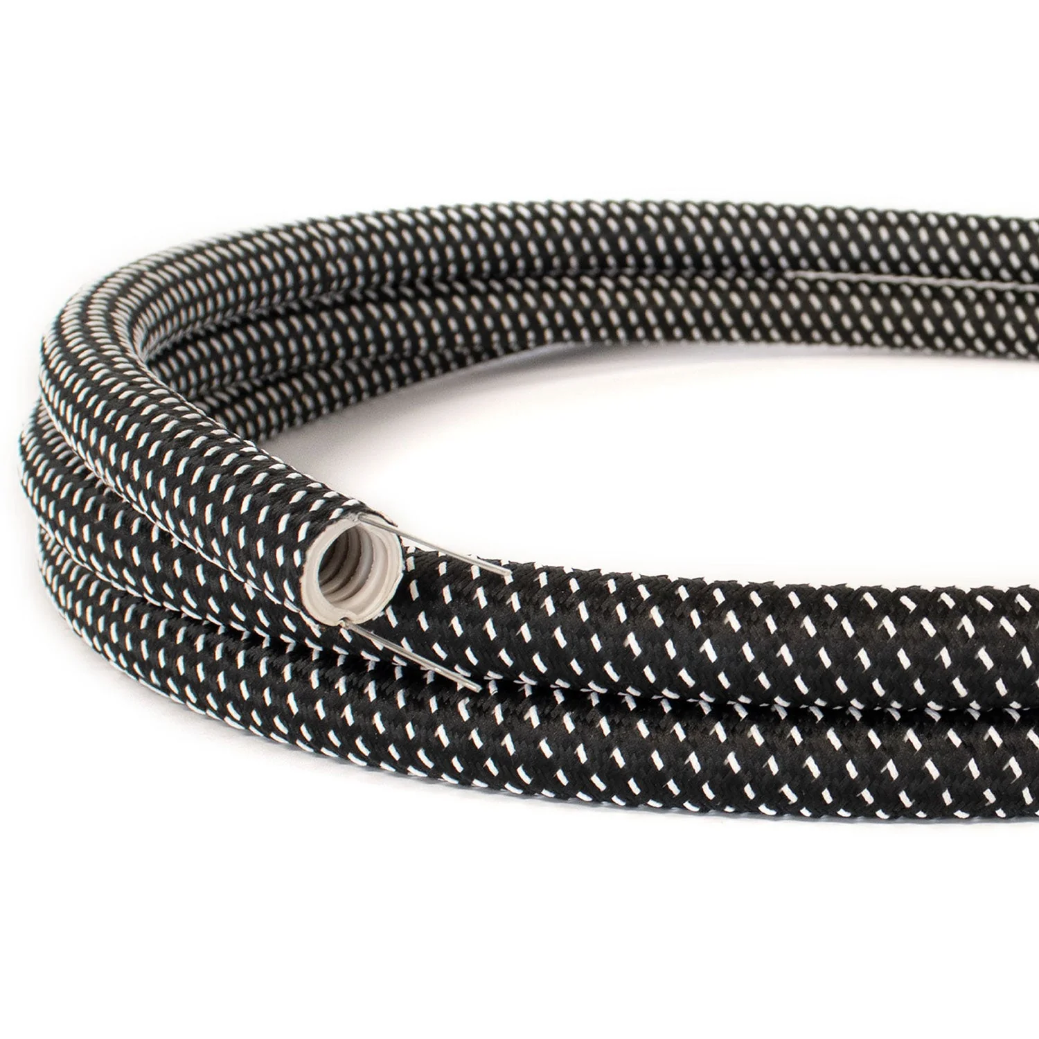 Creative-Tube flexible conduit, Star RT41 3D-effect Rayon fabric covering, 20 mm diameter