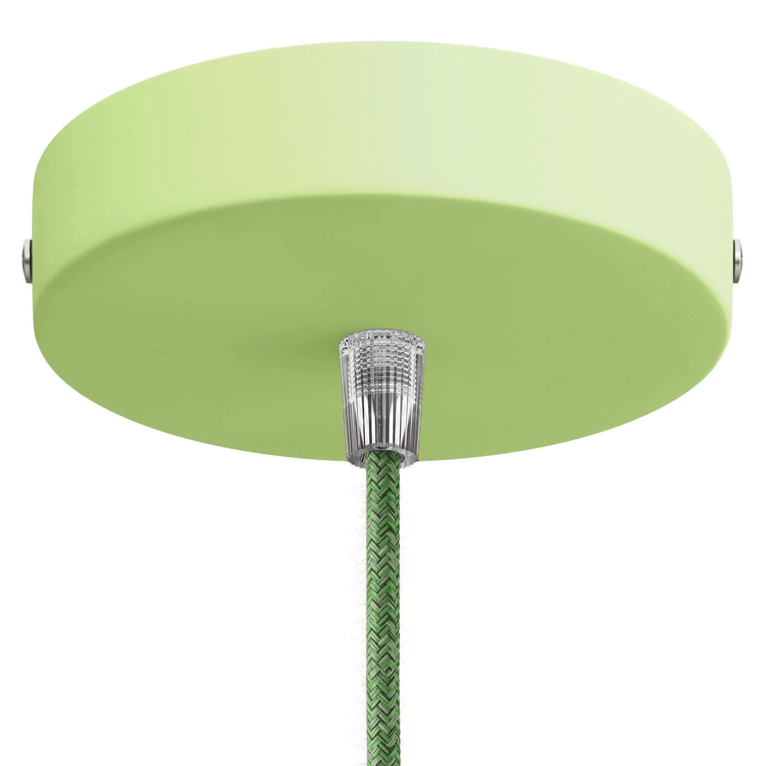 Cylindrical metal ceiling canopy kit - Lawn green