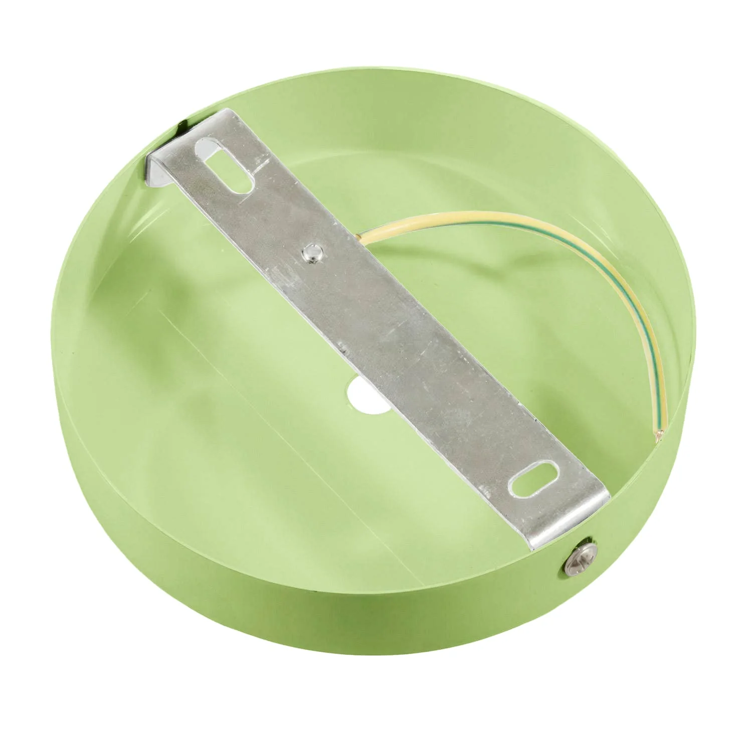 Cylindrical metal ceiling canopy kit - Lawn green - Image 4