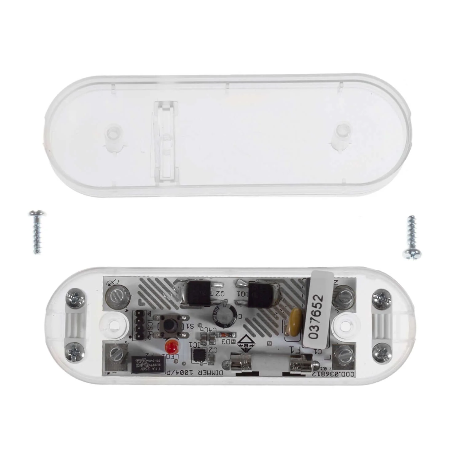 Dimmer for LED and traditional light bulbs, in-line push button - Transparent - Image 2