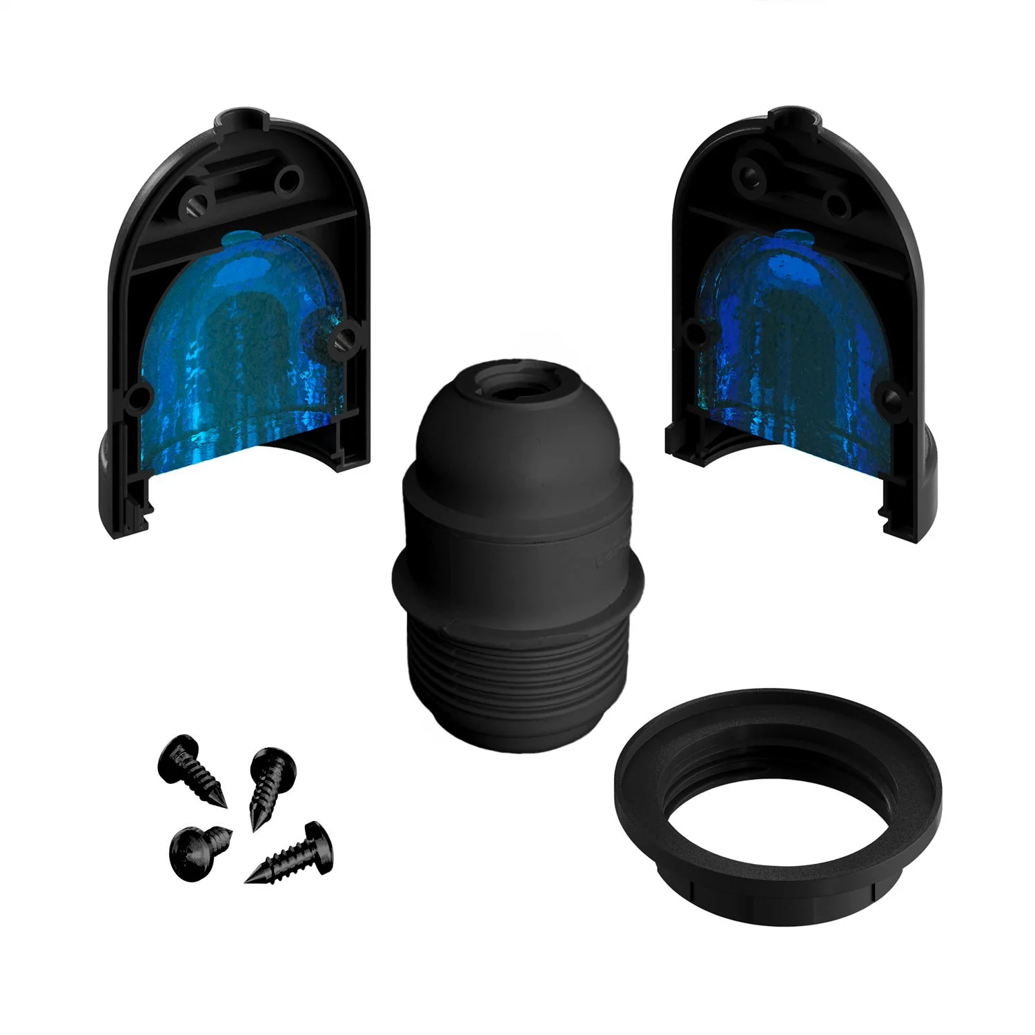 Eiva-1 - Outdoor E27 socket IP65 protection for Modulair system - Black - Image 6