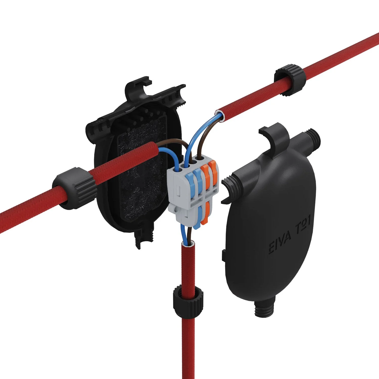 EIVA-3 3-way IP65 joint for outdoor use - Modulair System - Black - Image 6