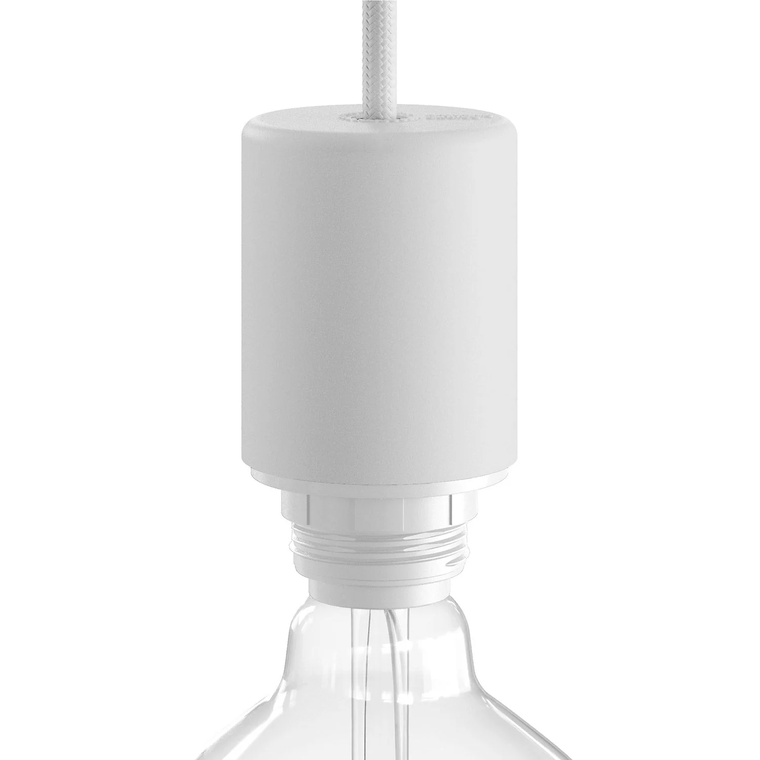 EIVA ELEGANT, E26 silicone socket kit for lampshades - suitable for wet locations - White
