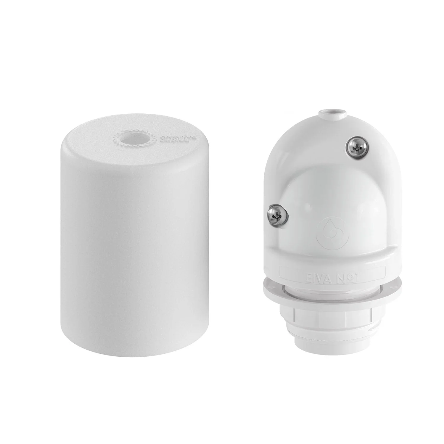 EIVA ELEGANT Outdoor IP65 Socket Kit in Silicone for E27 Lampshade - Modulair System - White - Image 6