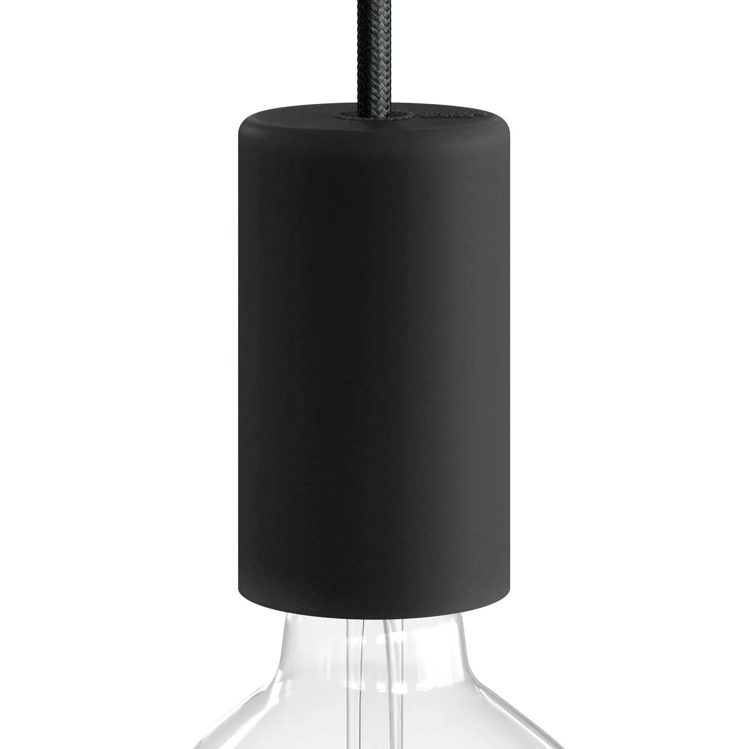 EIVA ELEGANT, outdoor socket kit E27 IP65 in silicone for Modulair system - Black