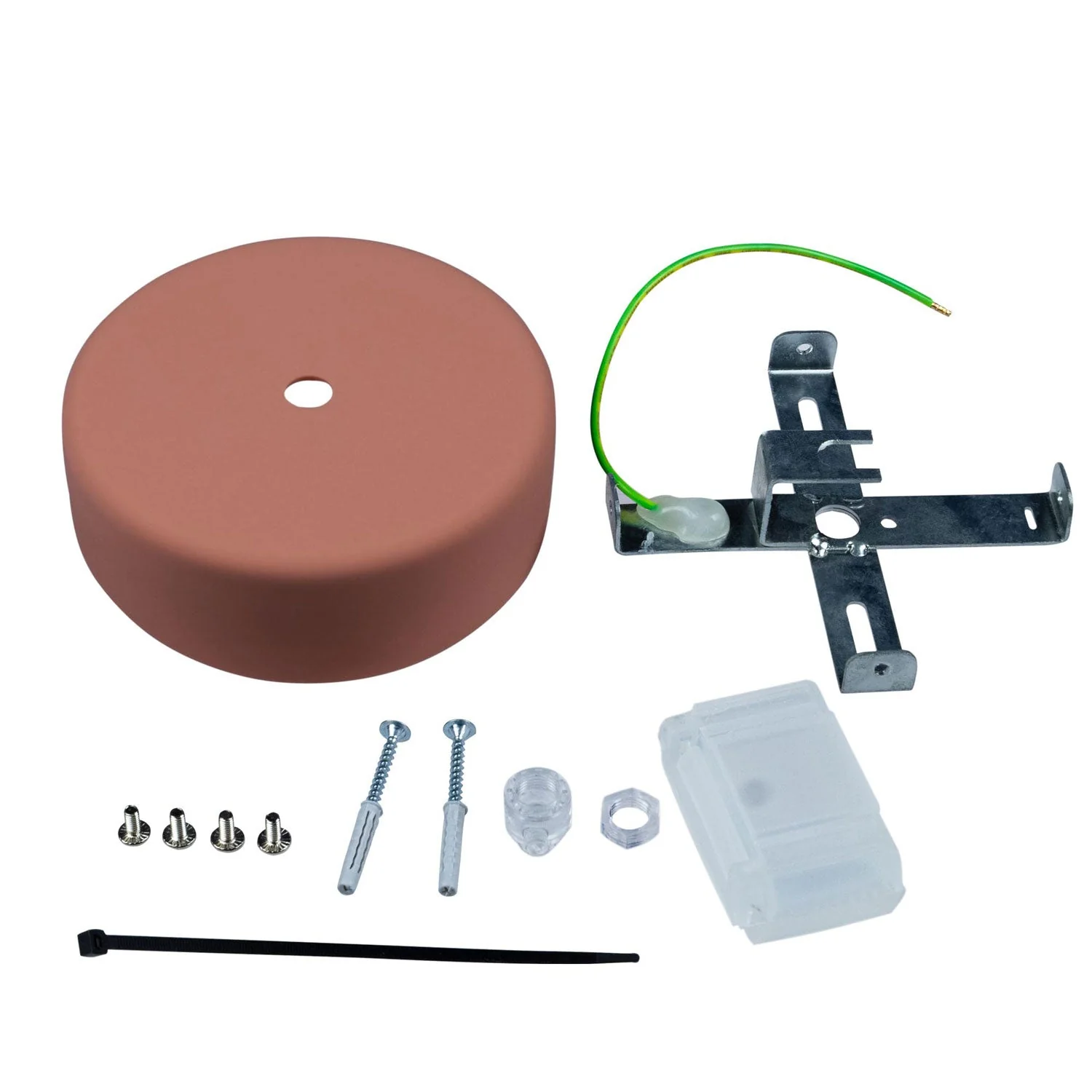 EIVA Soft Touch Silicone Ceiling Canopy Kit for Outdoor IP65 - Modulair System - Salmon - Image 3