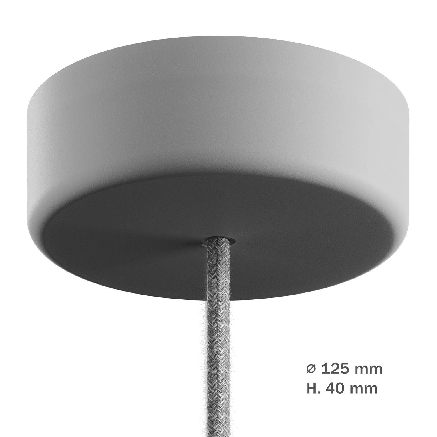 EIVA Soft Touch Silicone Ceiling Canopy Kit for Outdoor IP65 - Modulair System - Ice Gray - Image 5